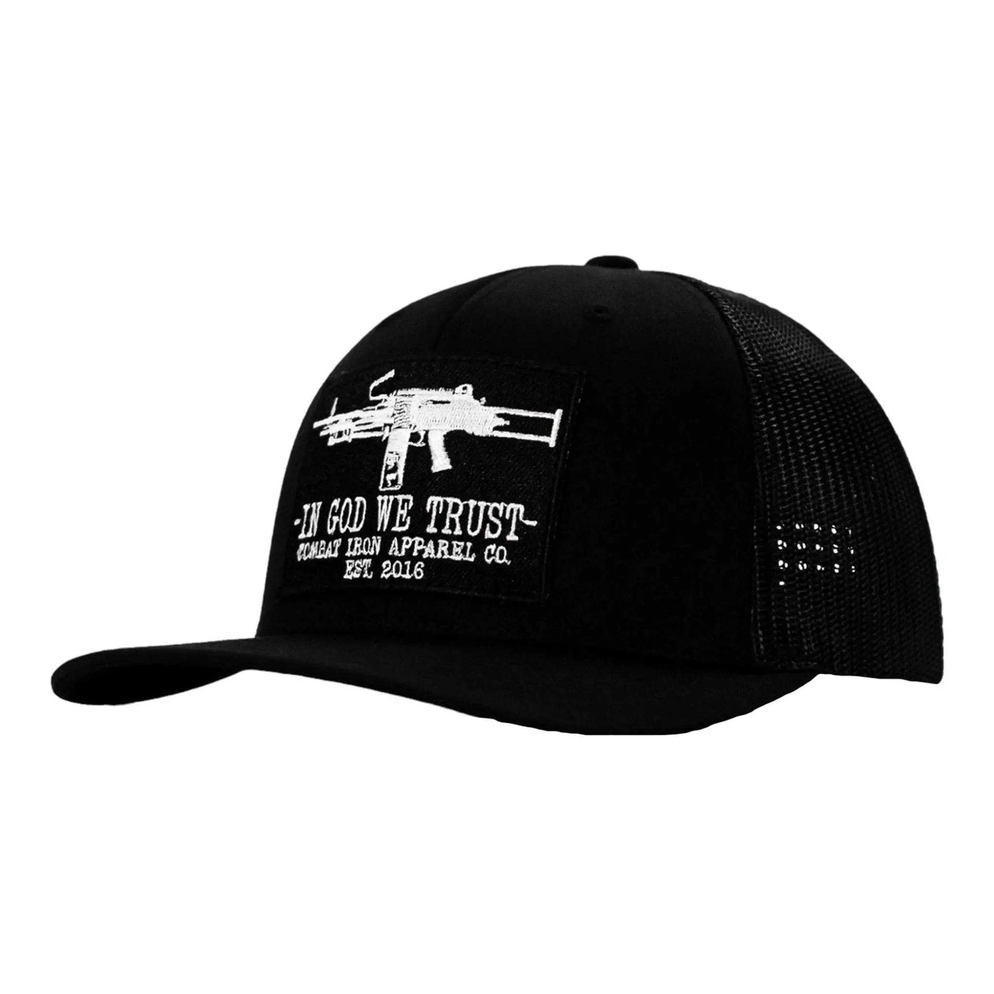 In God We Trust Patch Snapback Hat sold by Combat Iron Apparel product image thumbnail 3