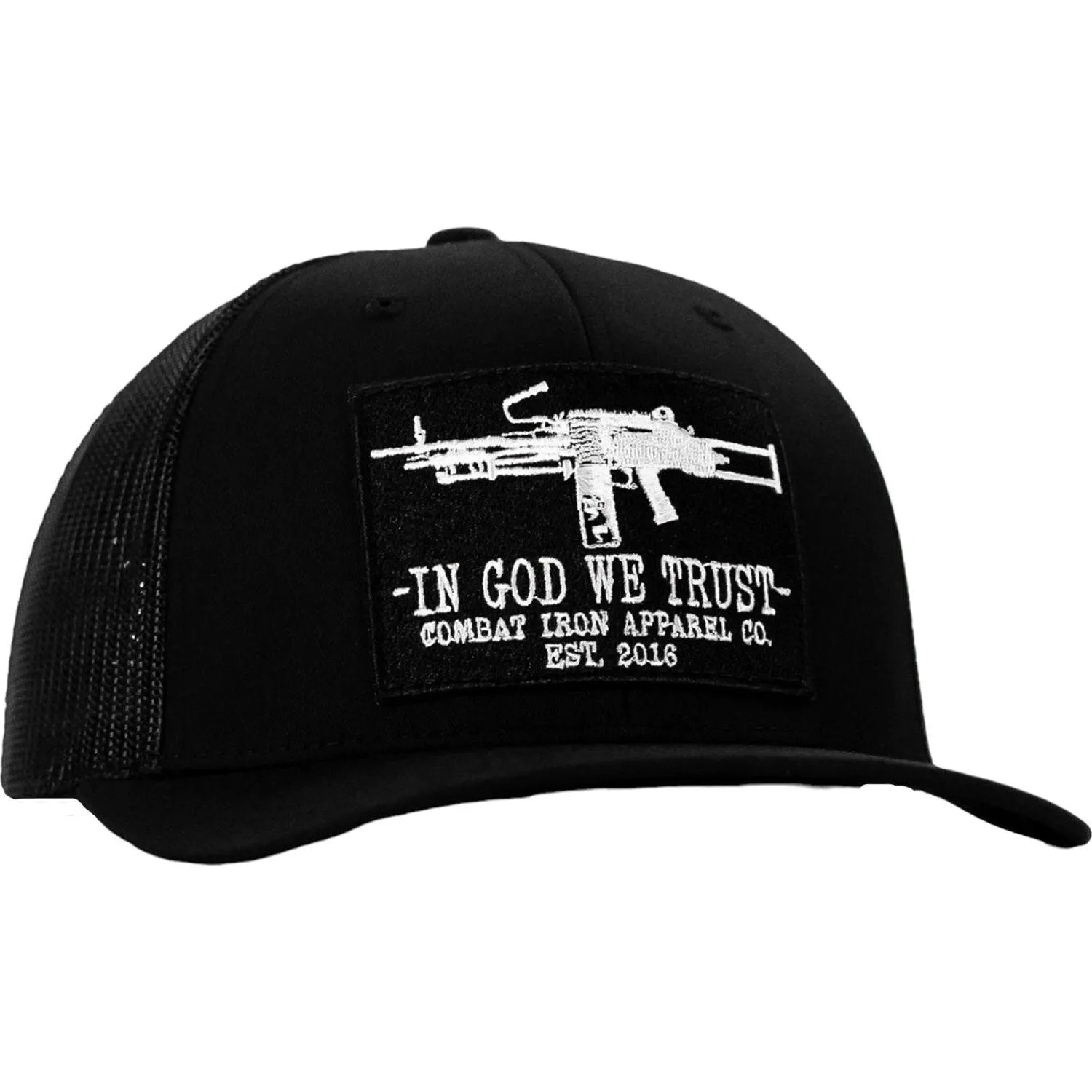 In God We Trust Patch Snapback Hat sold by Combat Iron Apparel product image thumbnail 2