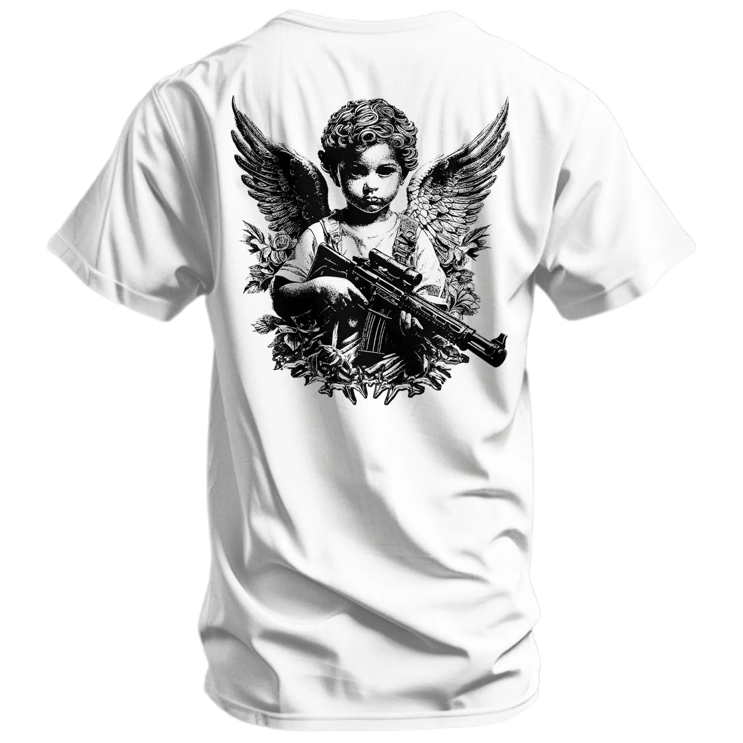 The Armed Guardian Angel Men's T-Shirt sold by Combat Iron Apparel product image thumbnail 3