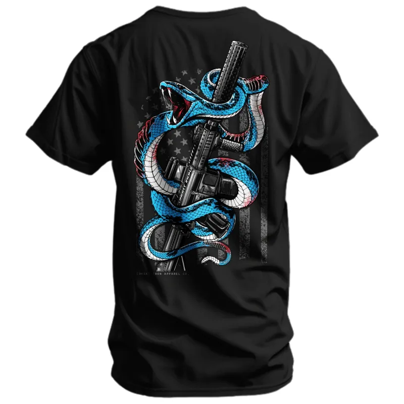 Subdued US Flag SBR Men's T-Shirt sold by Combat Iron Apparel