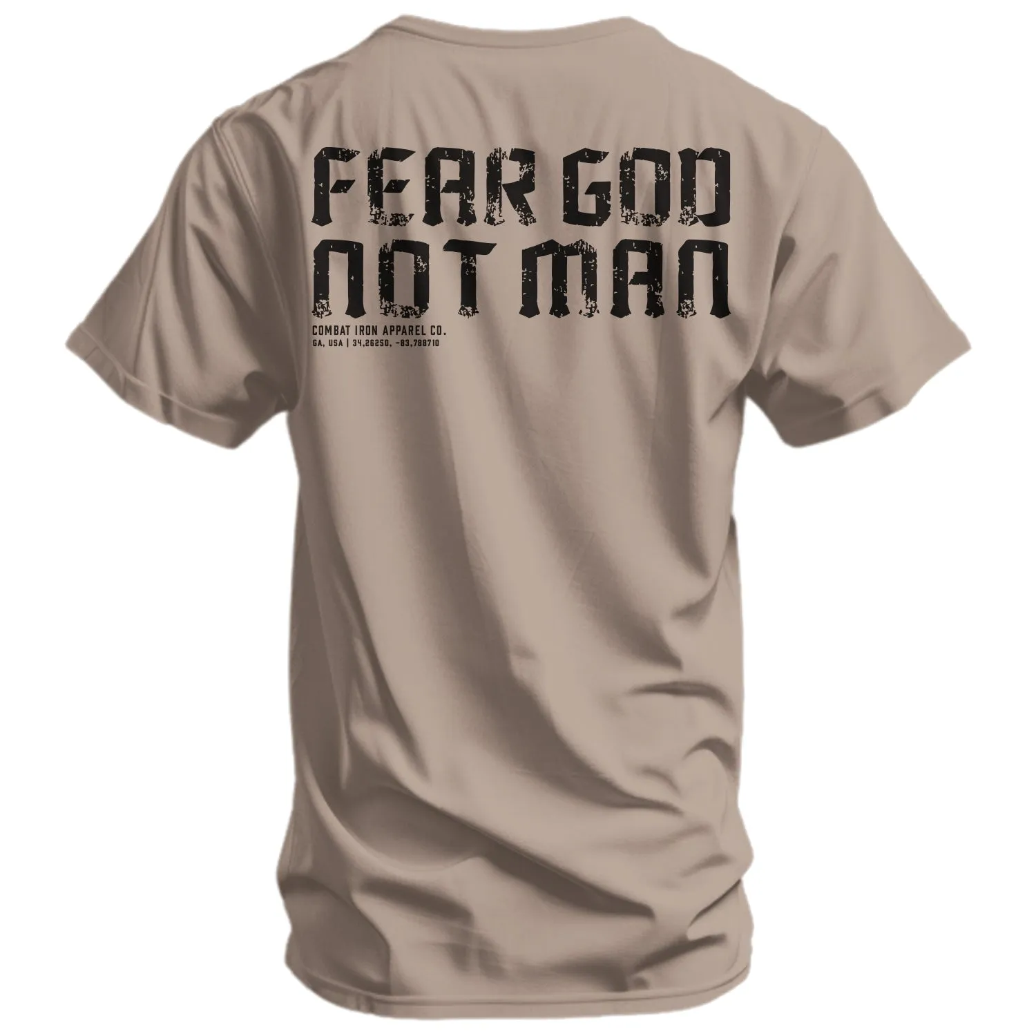 Fear God Not Man Men's T-Shirt sold by Combat Iron Apparel product image thumbnail 4