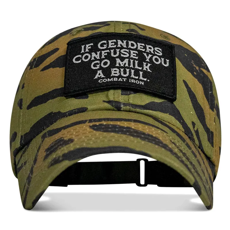 If Genders Confuse You Go Milk A Bull Patch Ripstop Tactical Hat sold by Combat Iron Apparel