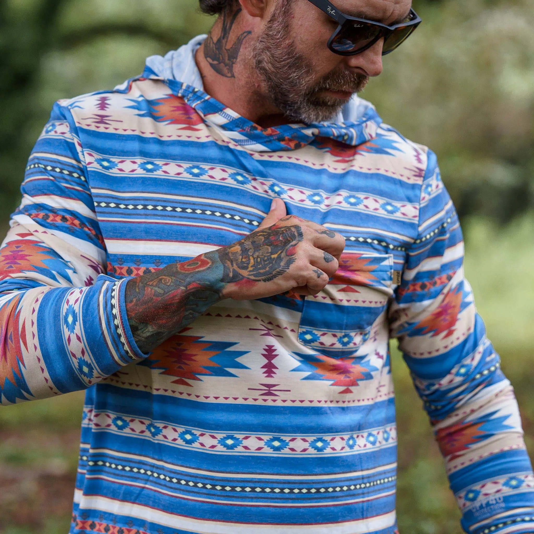 Men's Outdoors Long Sleeve Performance Hoodie sold by Combat Iron Apparel product image thumbnail 3