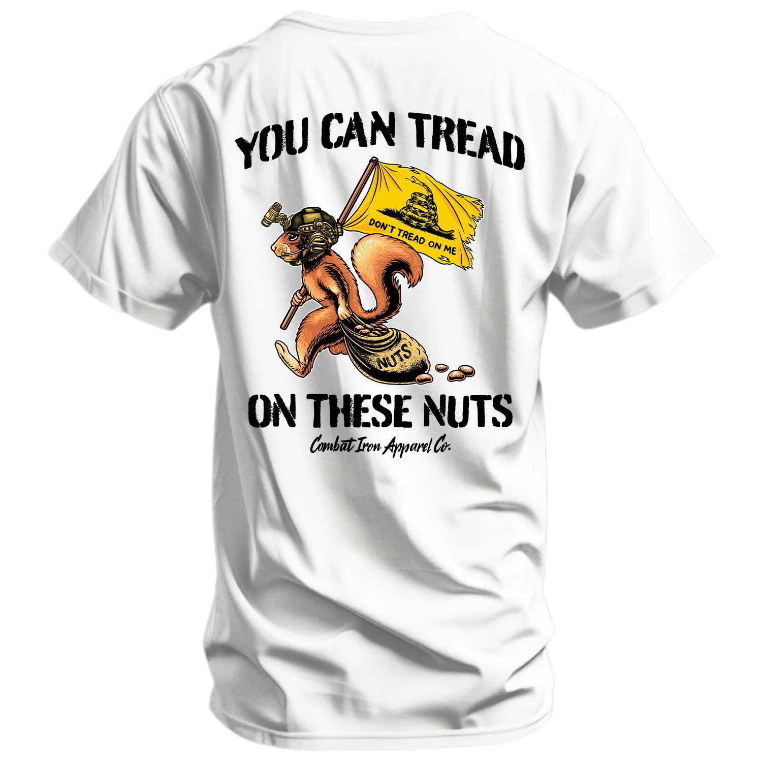 Tread On These Nuts Patriotic Men's T-Shirt sold by Combat Iron Apparel product image thumbnail 5