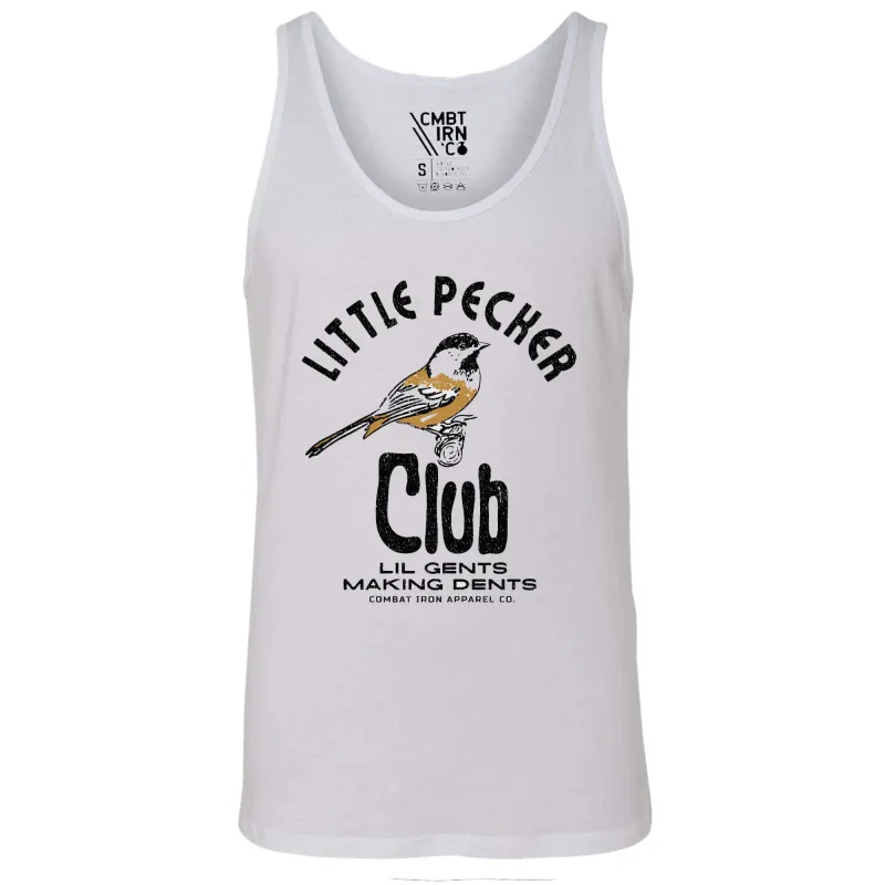 Little Pecker Club Men's Tank made by Combat Iron Apparel