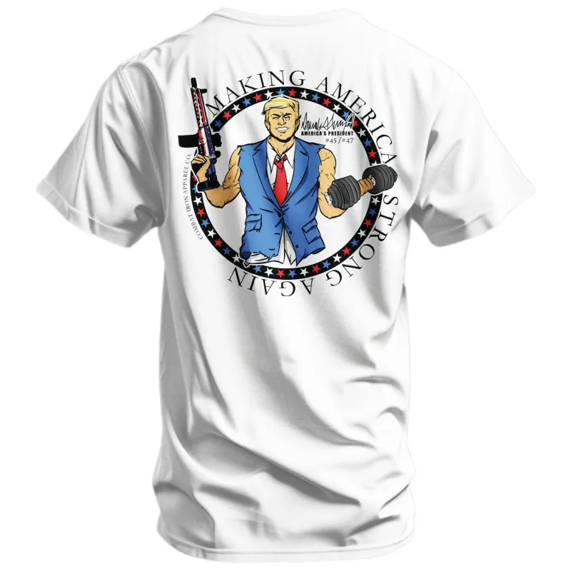 Make America Strong Again Men's T-Shirt sold by Combat Iron Apparel