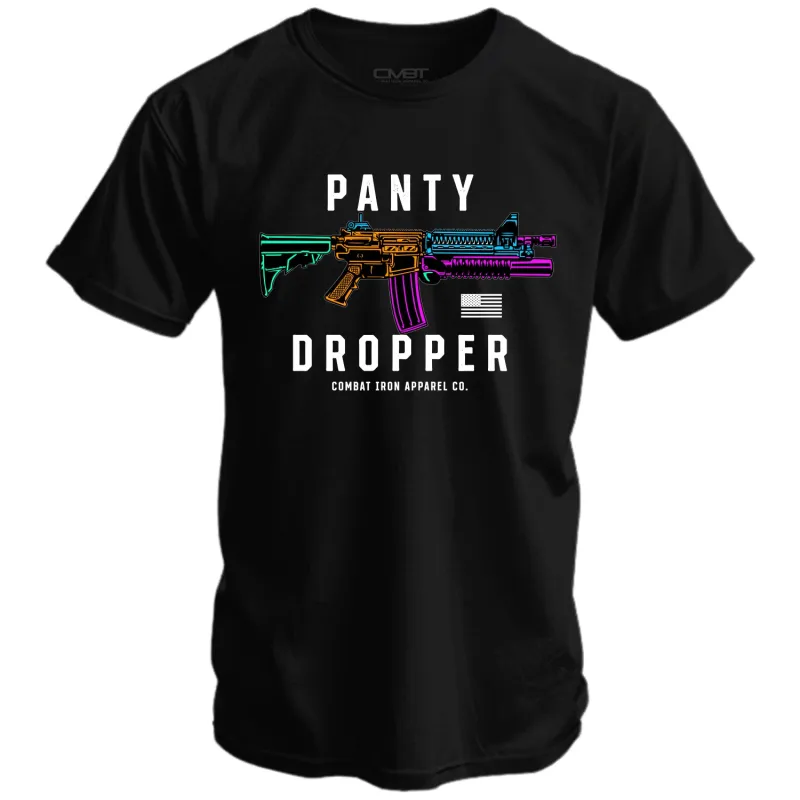 Neon Panty Dropper Men's T-Shirt made by Combat Iron Apparel