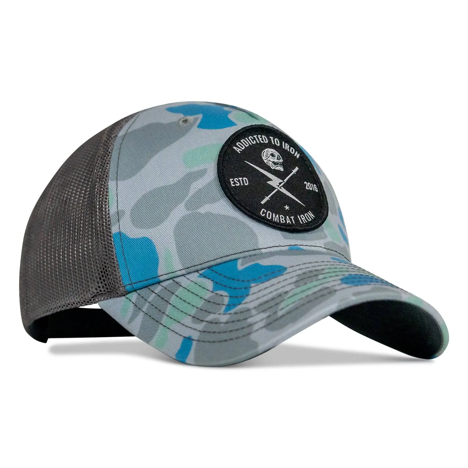 Addicted To Iron Patch Snapback Hat sold by Combat Iron Apparel product image thumbnail 2