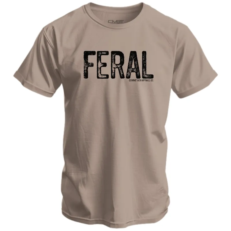 Feral Distressed Men's T-Shirt sold by Combat Iron Apparel