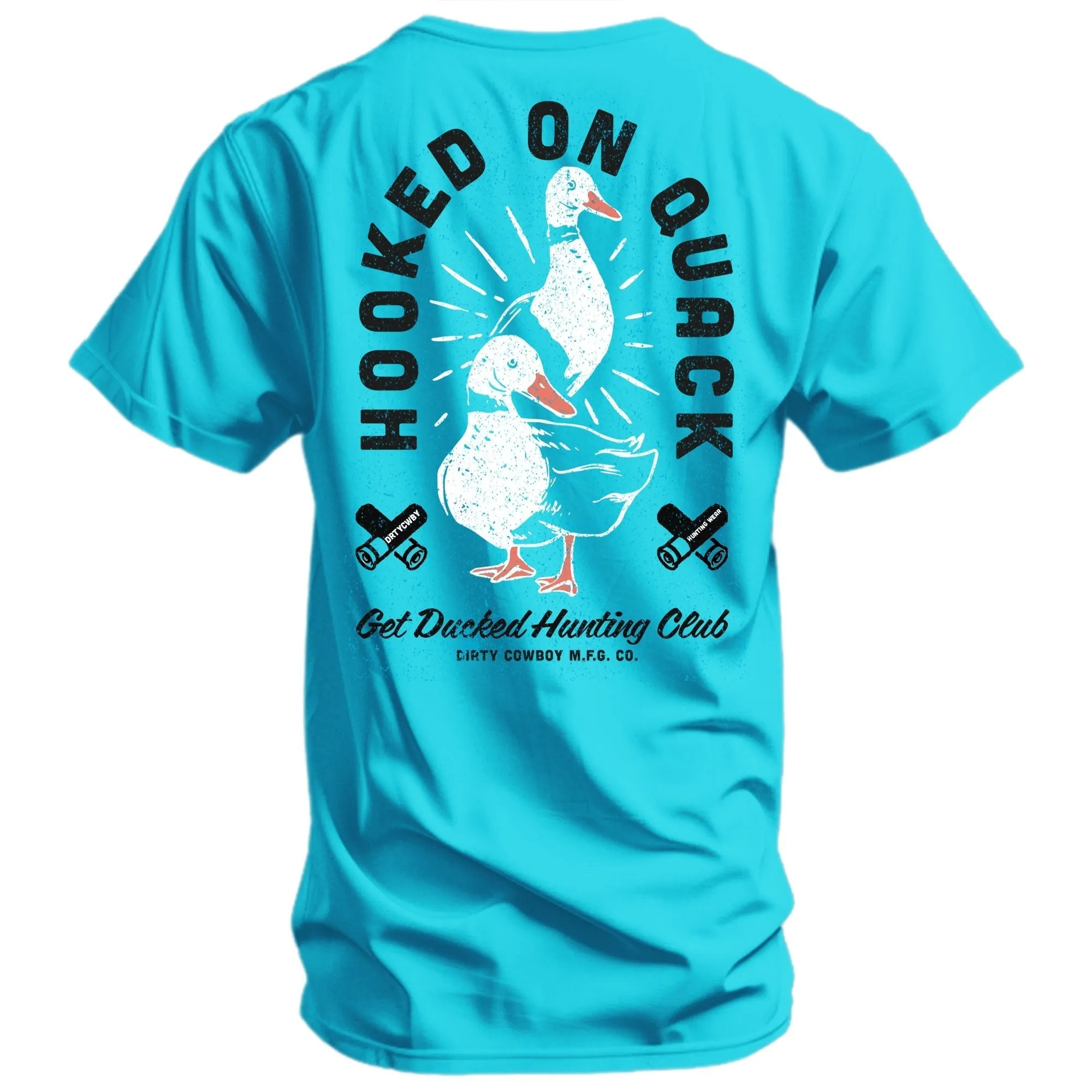 Hooked On Quack Hunter ' Get Ducked' Men's T-Shirt sold by Combat Iron Apparel product image thumbnail 4
