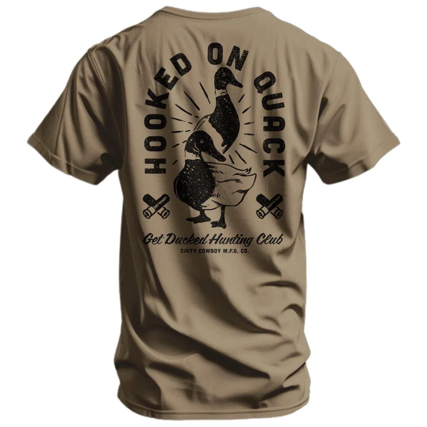 Hooked On Quack Hunter ' Get Ducked' Men's T-Shirt sold by Combat Iron Apparel product image thumbnail 3