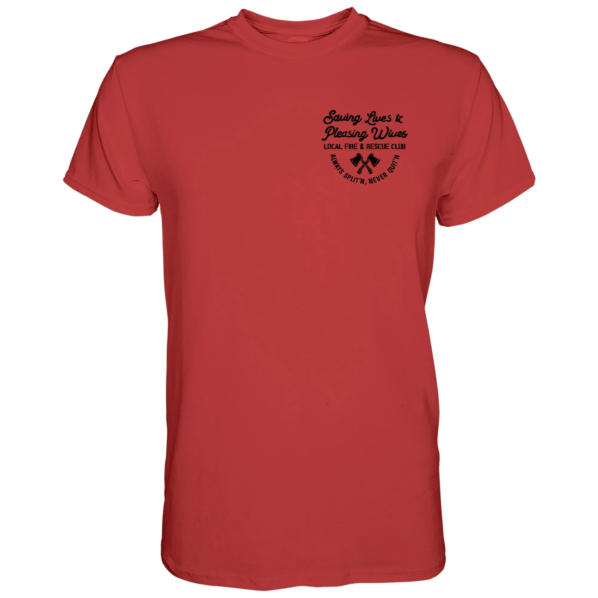 Saving Lives & Pleasing Wives Fire & Rescue Club Men's T-Shirt sold by Combat Iron Apparel product image thumbnail 2