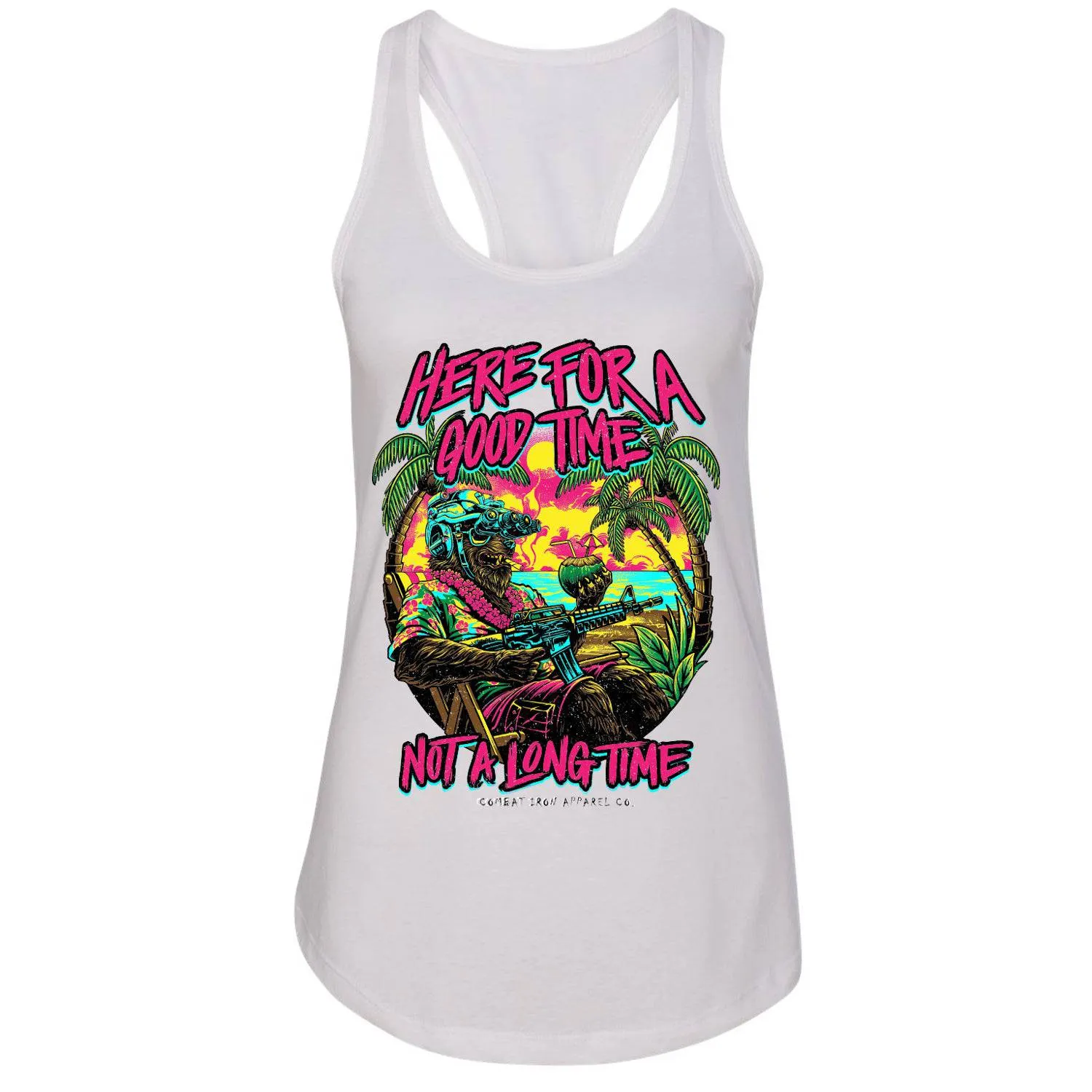 Here For A Good Time Women's Tank sold by Combat Iron Apparel product image thumbnail 2