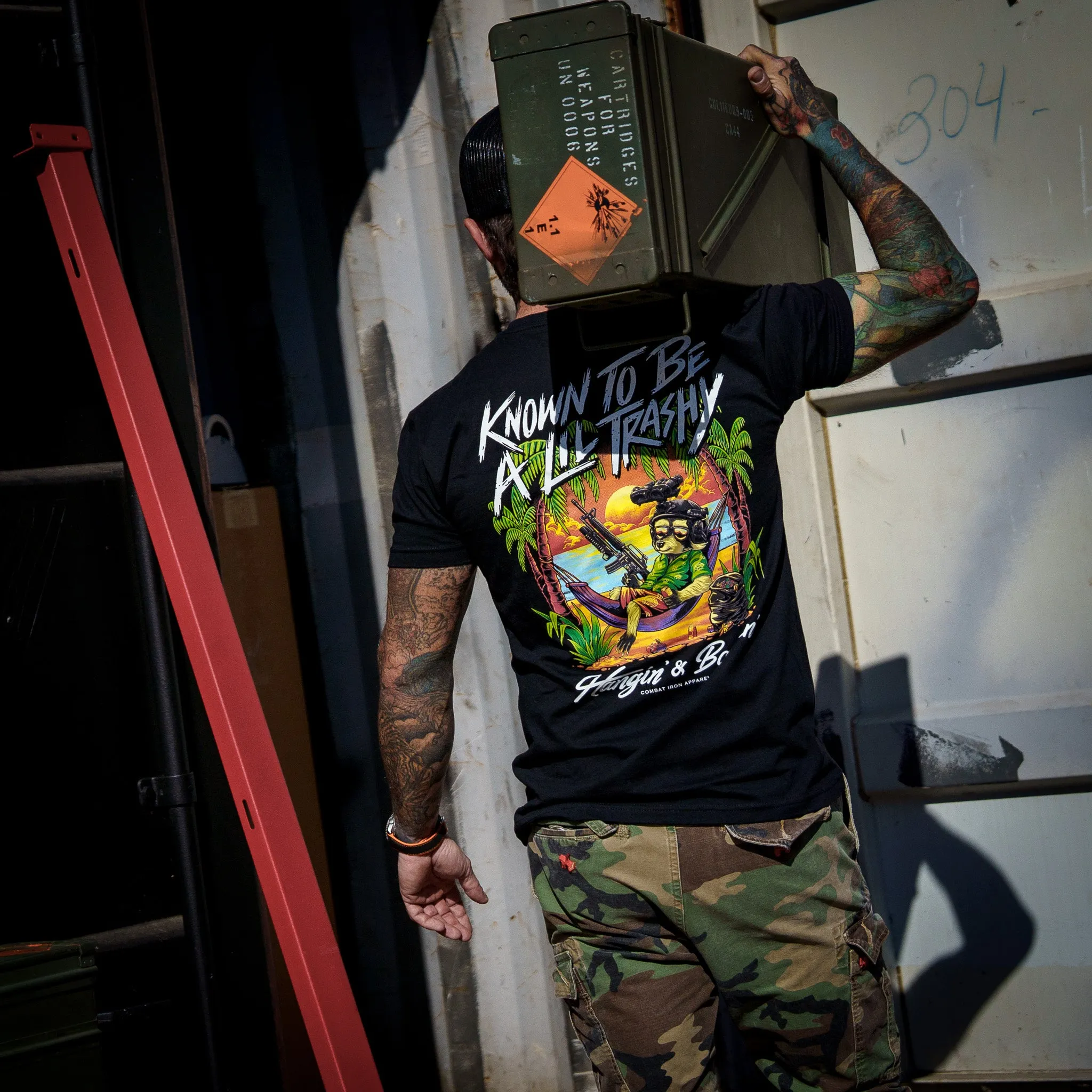 Known To Be A Lil Trashy Raccoon Men's T-Shirt sold by Combat Iron Apparel product image thumbnail 4
