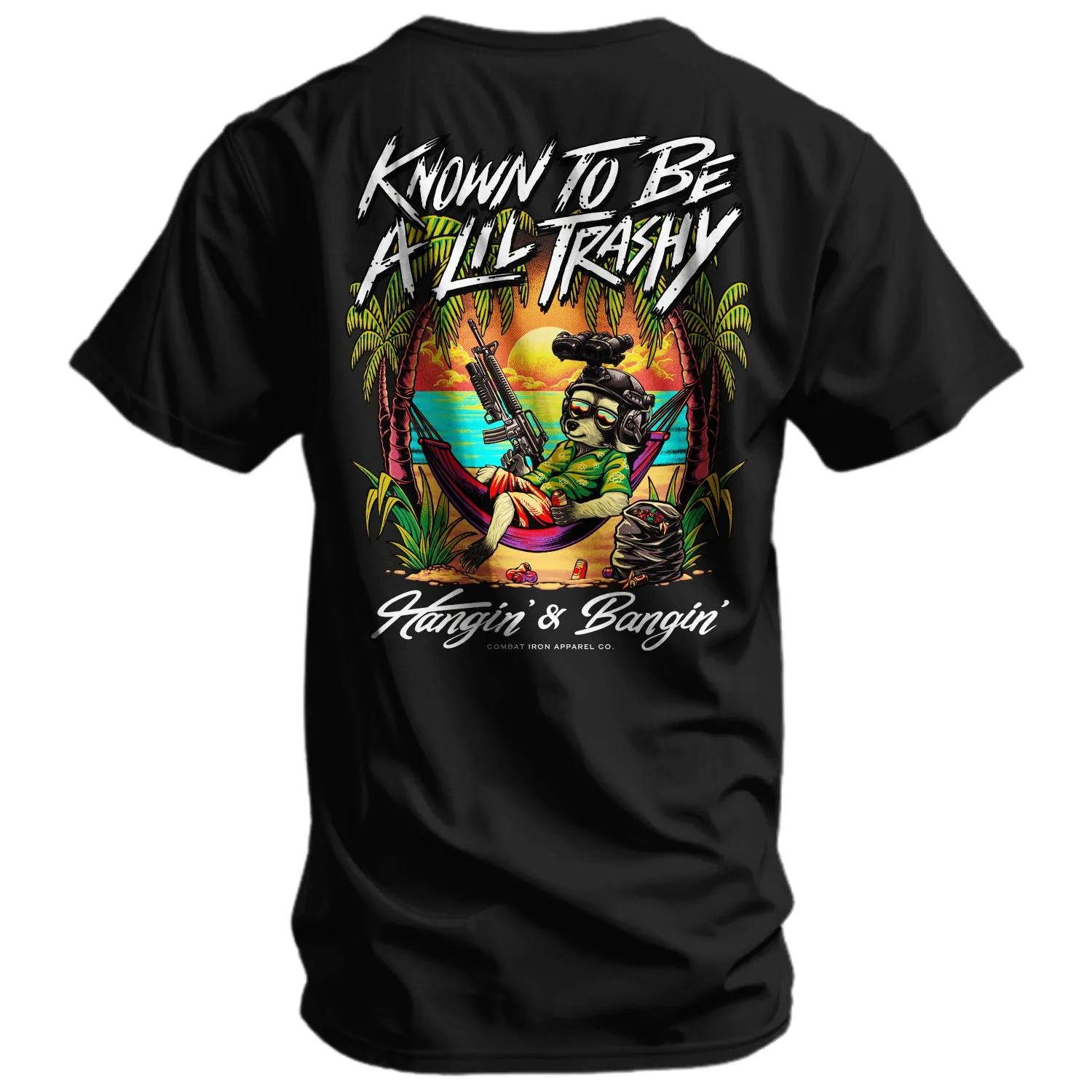 Known To Be A Lil Trashy Raccoon Men's T-Shirt sold by Combat Iron Apparel