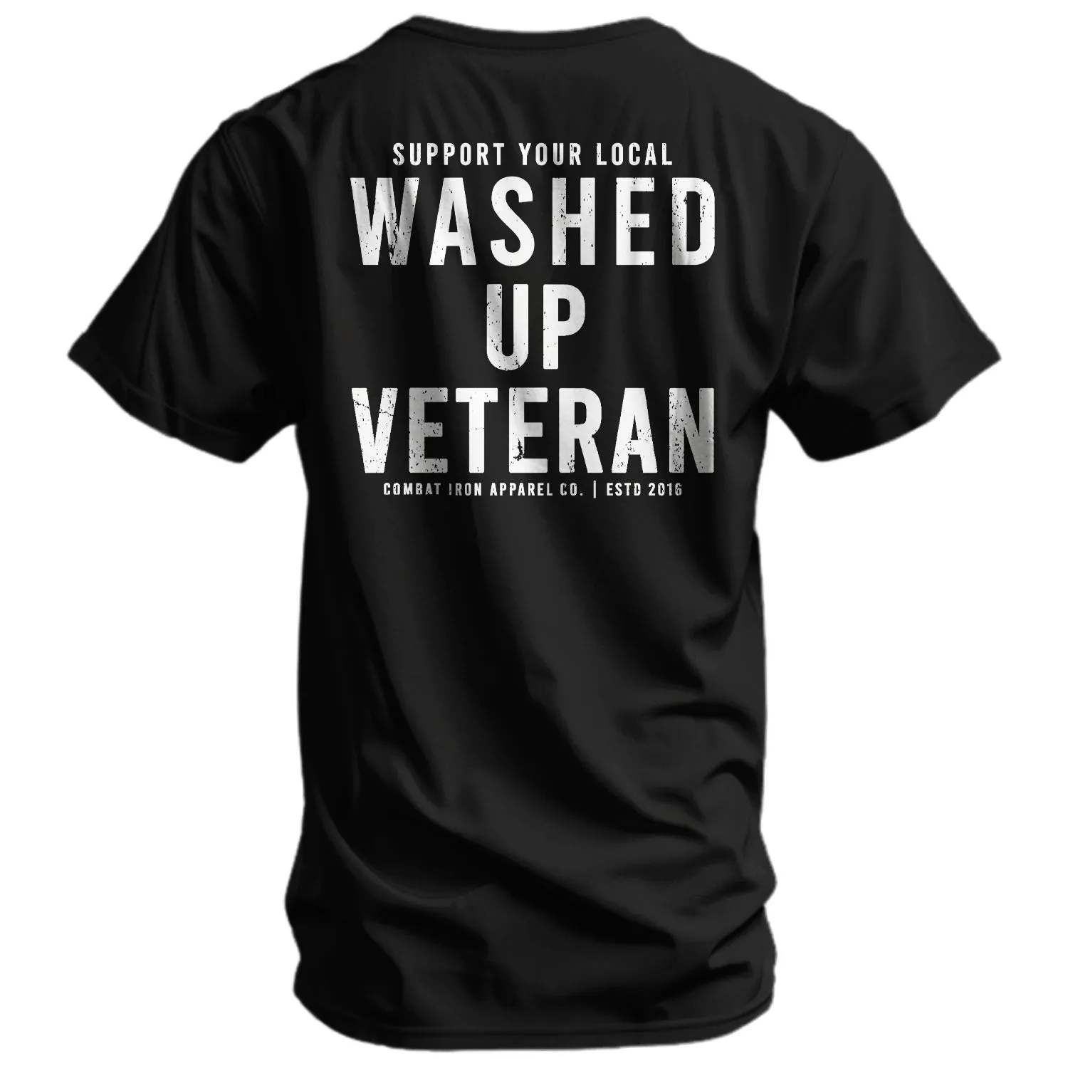 Washed Up Veteran Men's T-Shirt sold by Combat Iron Apparel