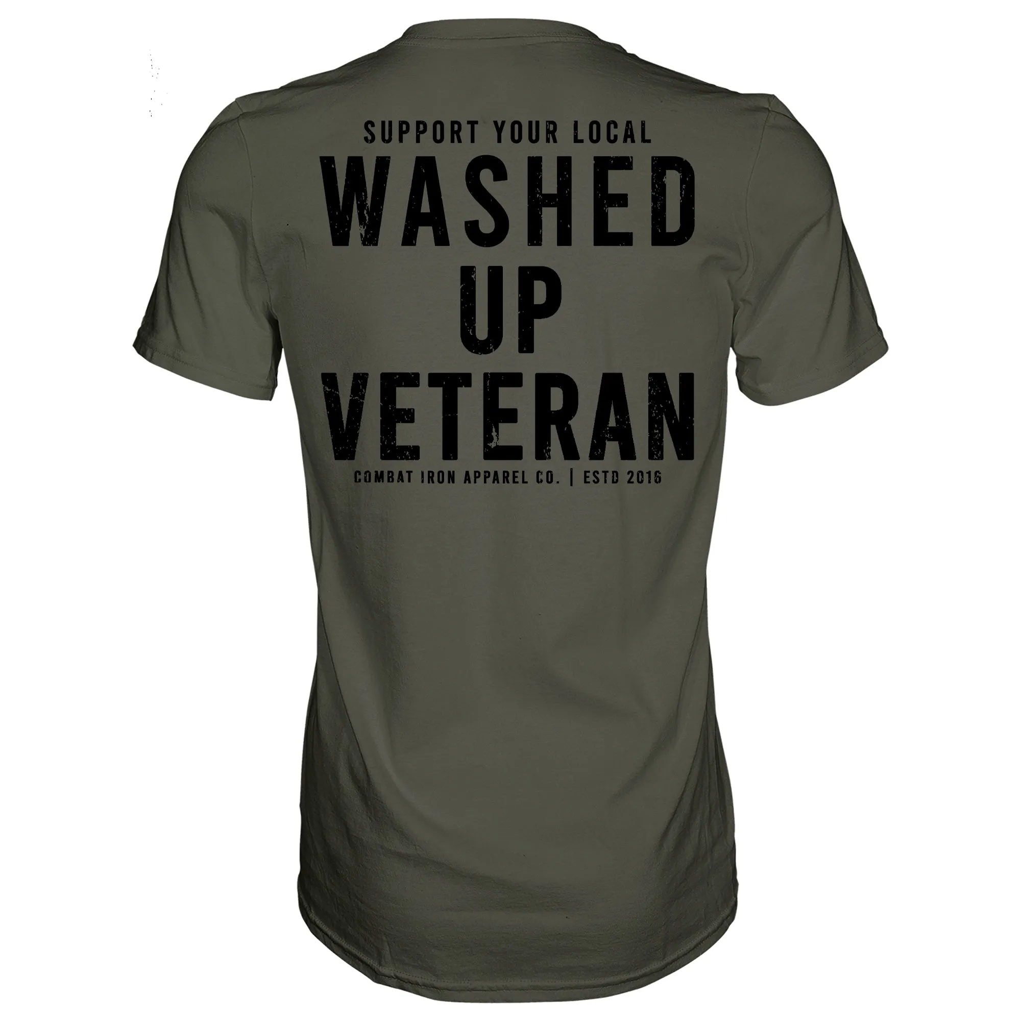 Washed Up Veteran Men's T-Shirt sold by Combat Iron Apparel product image thumbnail 4