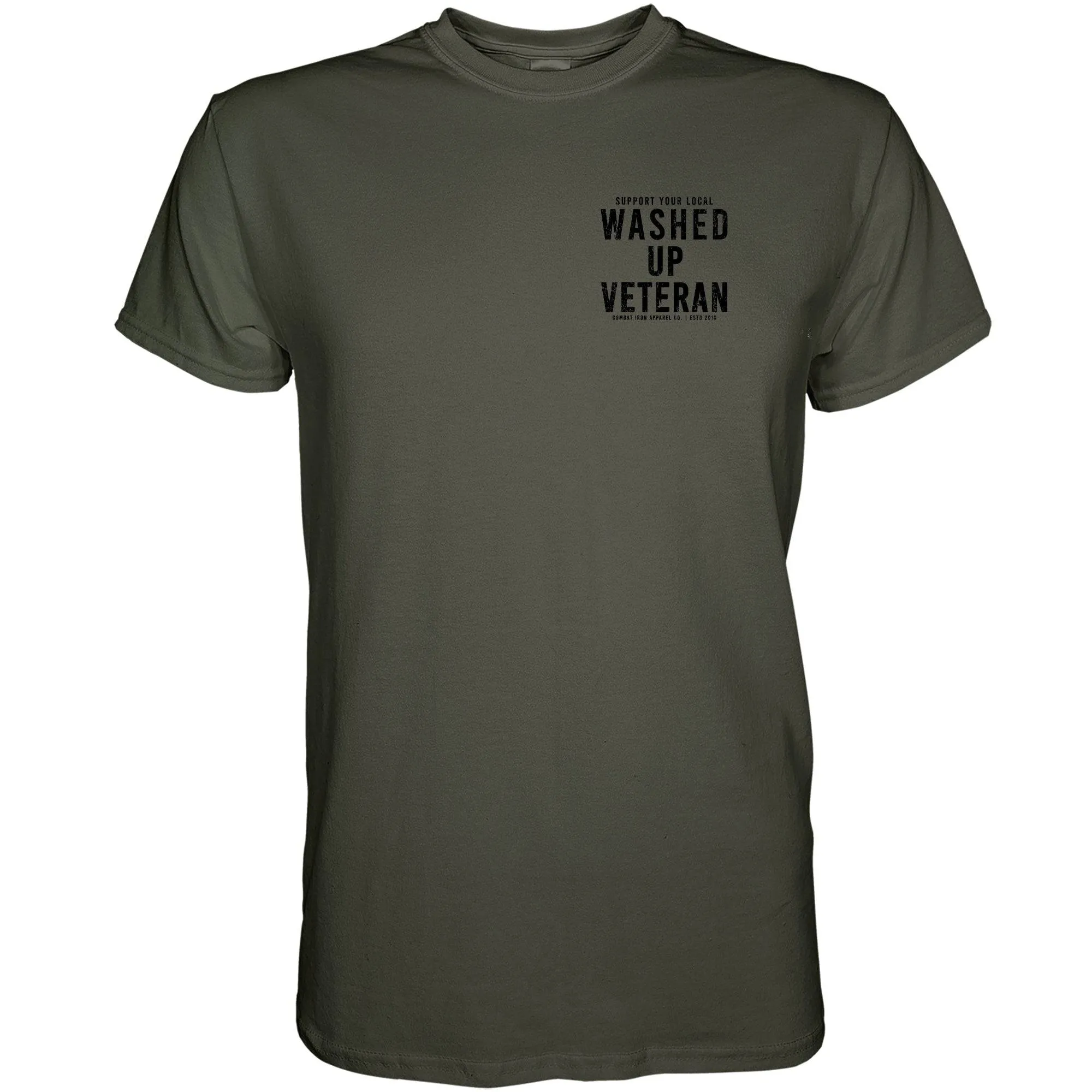 Washed Up Veteran Men's T-Shirt sold by Combat Iron Apparel product image thumbnail 5