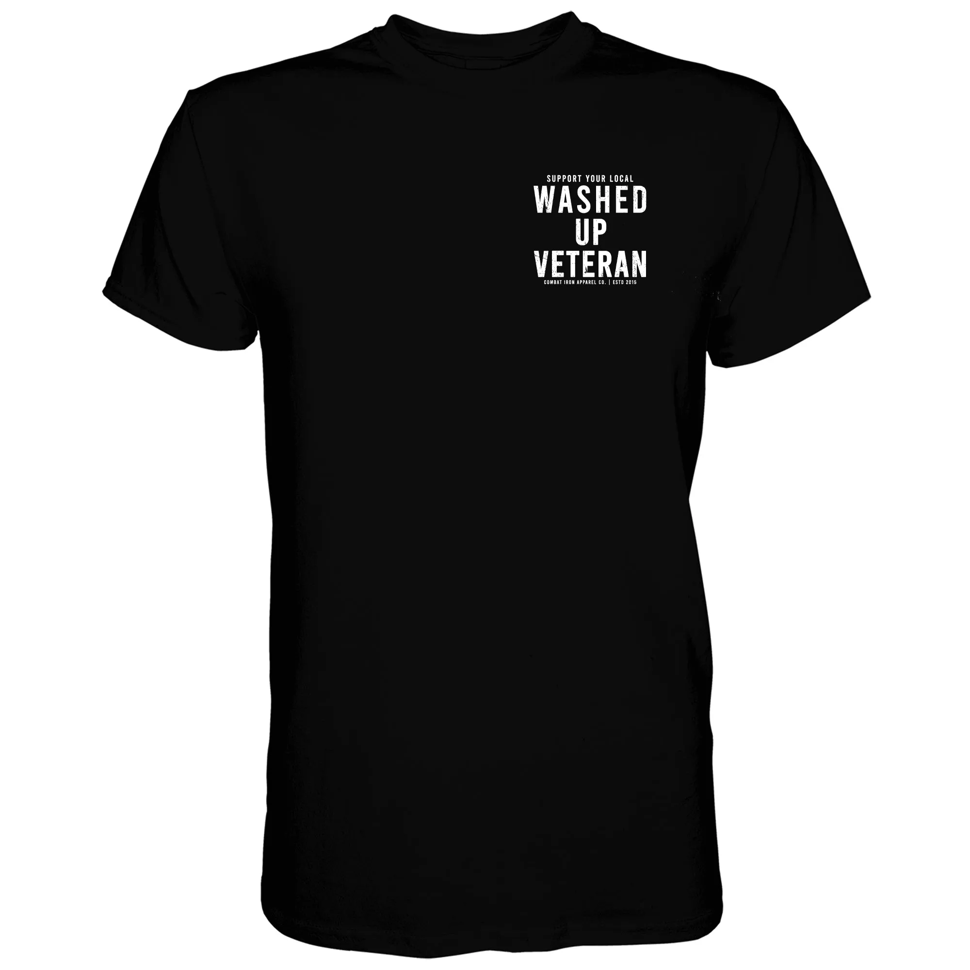 Washed Up Veteran Men's T-Shirt sold by Combat Iron Apparel product image thumbnail 3