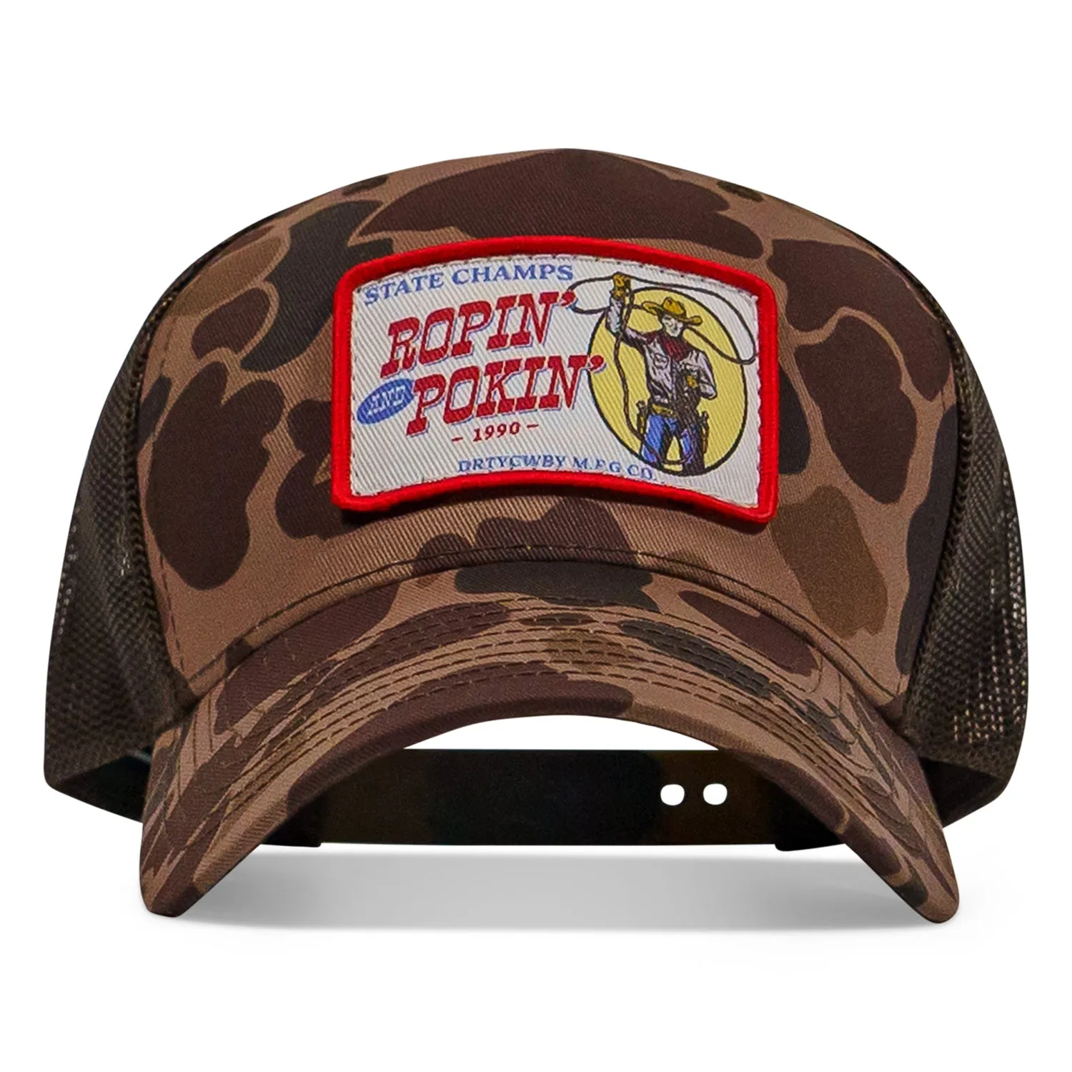 Ropin' and Pokin' Dirty Cowboys Patch SnapBack Hat sold by Combat Iron Apparel