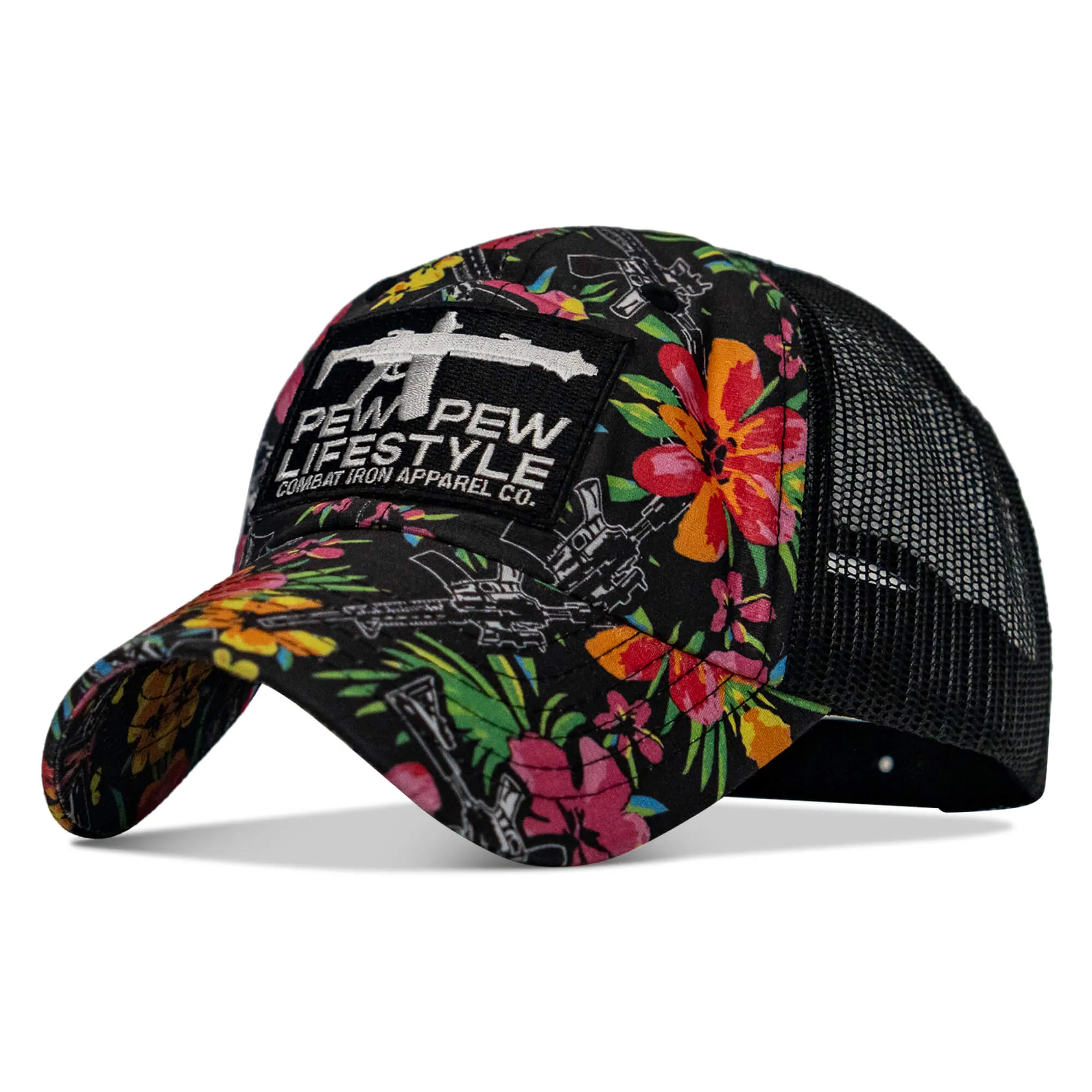 Ripstop Pew Pew Lifesyle Patch Tactical Ripstop Mesh Snapback Hat sold by Combat Iron Apparel product image thumbnail 3
