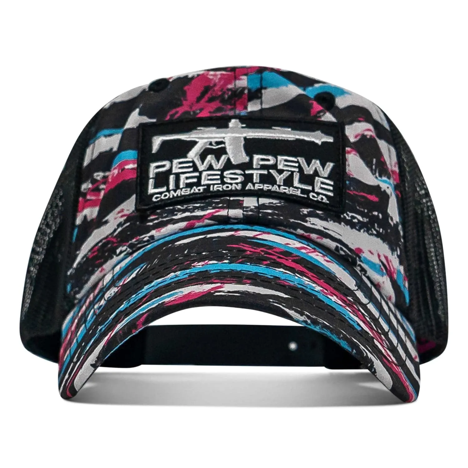 Ripstop Pew Pew Lifesyle Patch Tactical Ripstop Mesh Snapback Hat sold by Combat Iron Apparel product image thumbnail 4