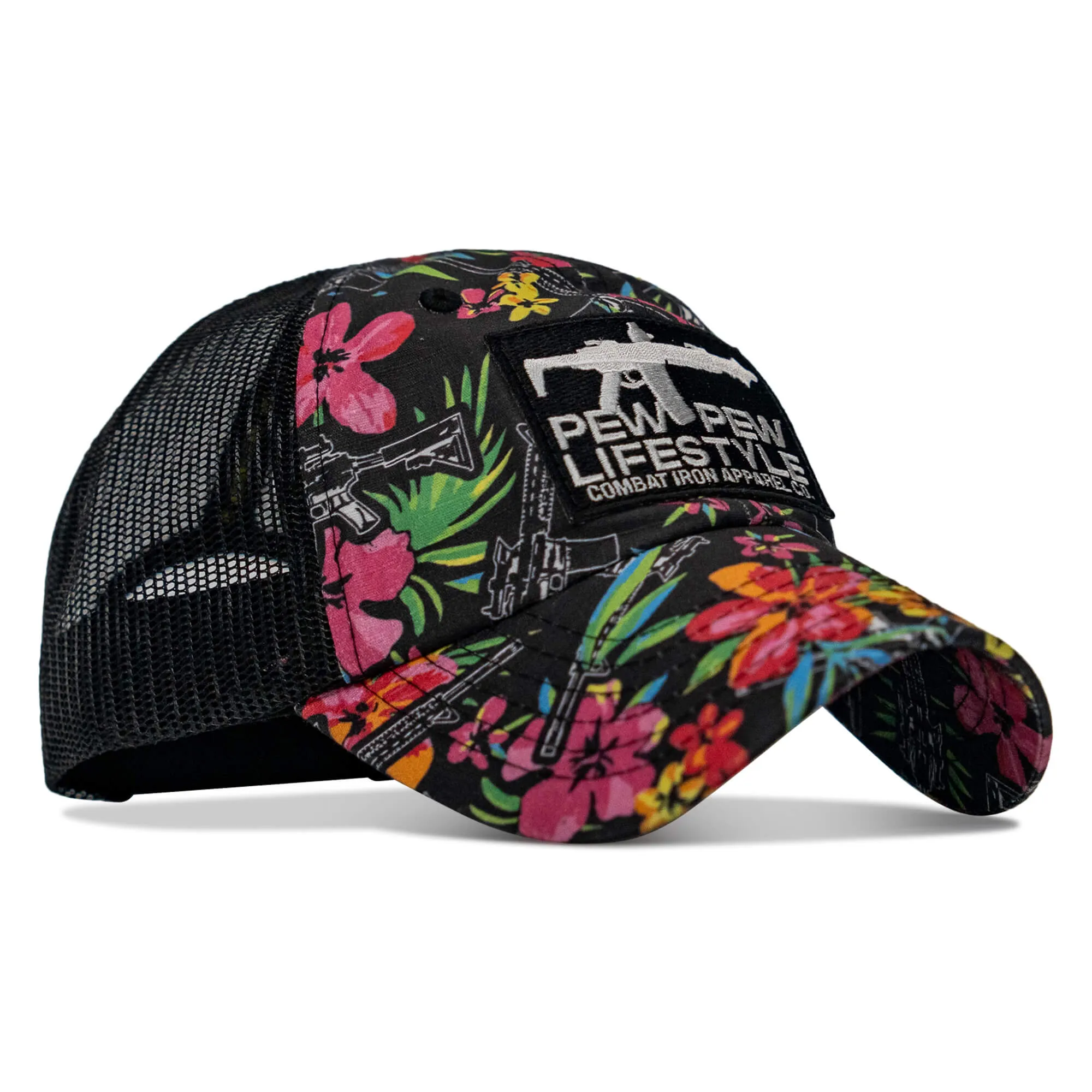Ripstop Pew Pew Lifesyle Patch Tactical Ripstop Mesh Snapback Hat sold by Combat Iron Apparel product image thumbnail 2