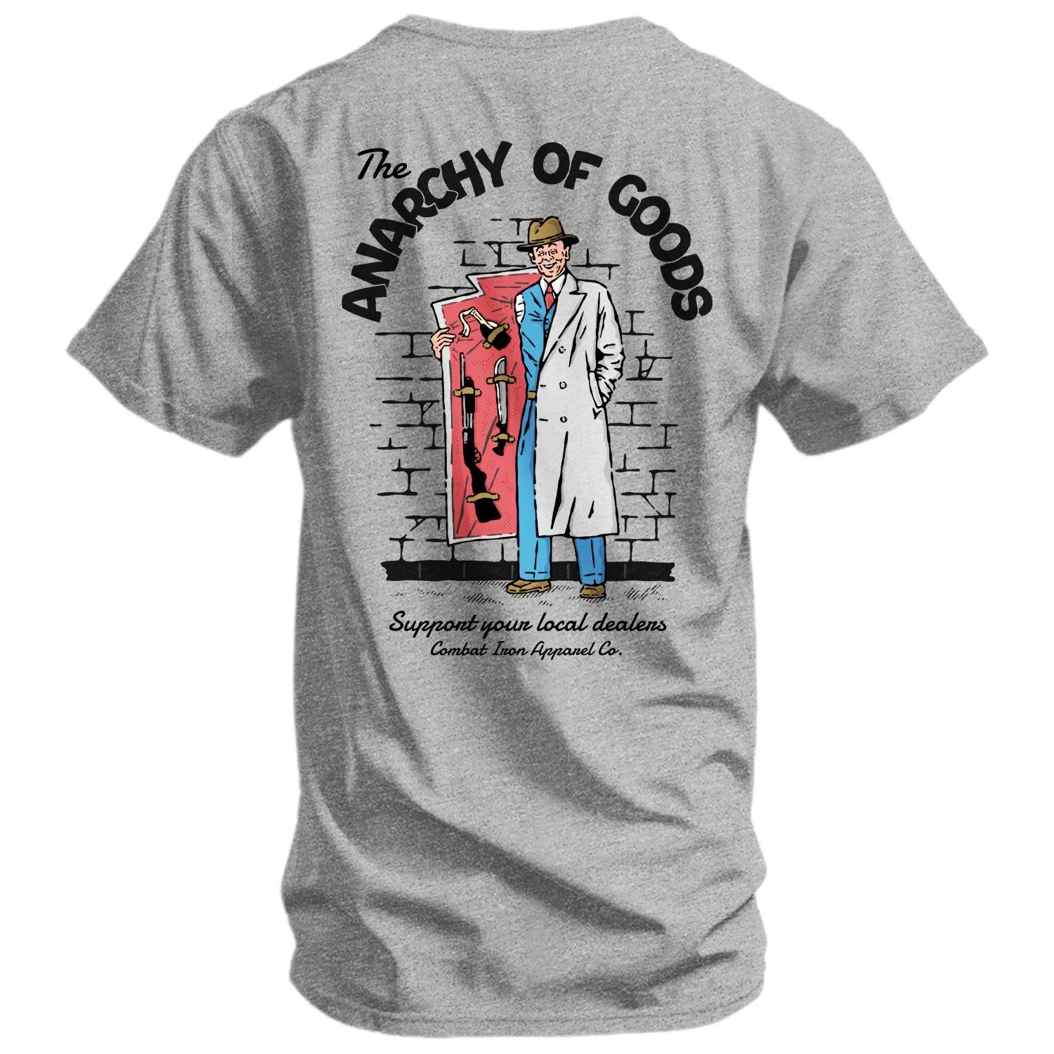 Anarchy of Goods Support your Local Dealer Men's T-Shirt sold by Combat Iron Apparel product image thumbnail 3