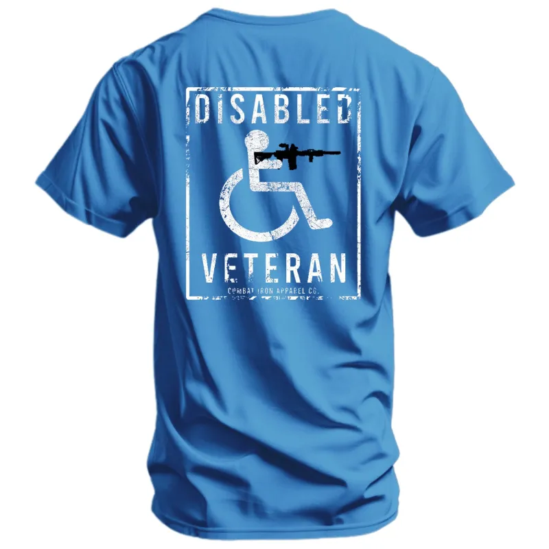 Disabled Veteran Handicap Men's T-Shirt sold by Combat Iron Apparel