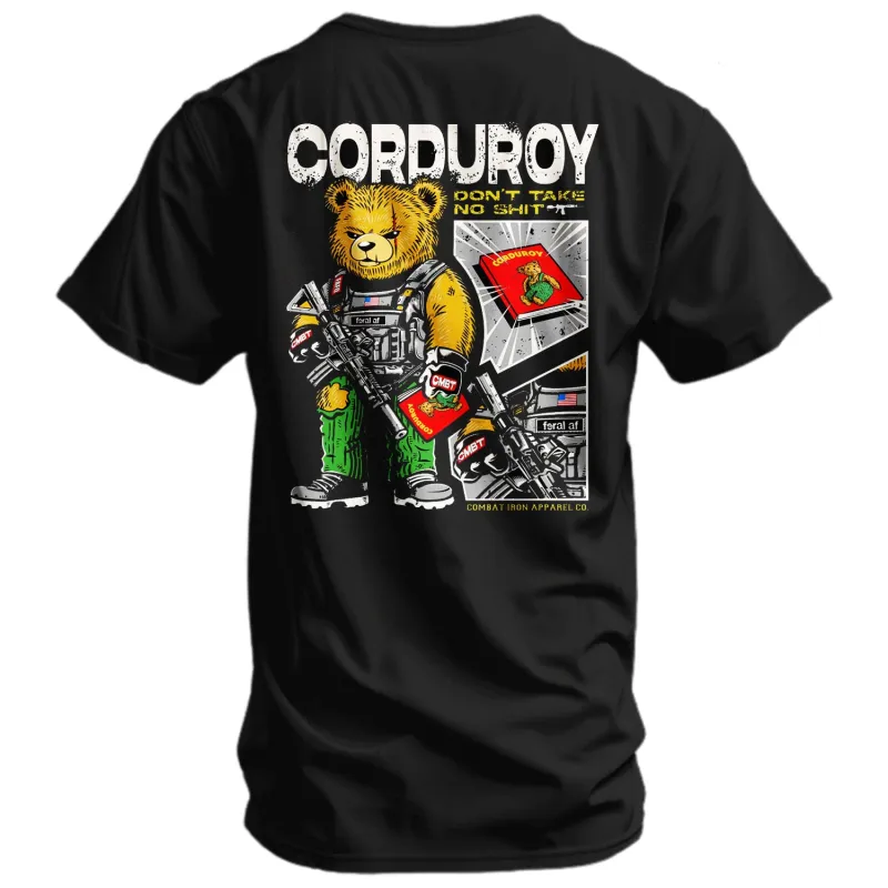 Corduroy The Bear - Don't Take No Sh*t Men's T-shirt sold by Combat Iron Apparel