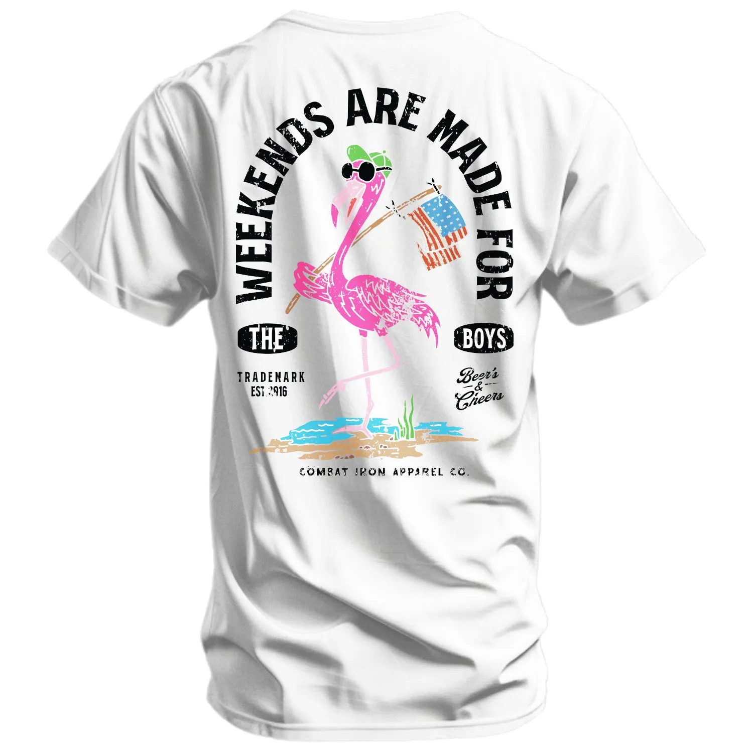 Weekends Are Made For The Boys Men's T-Shirt sold by Combat Iron Apparel product image thumbnail 3