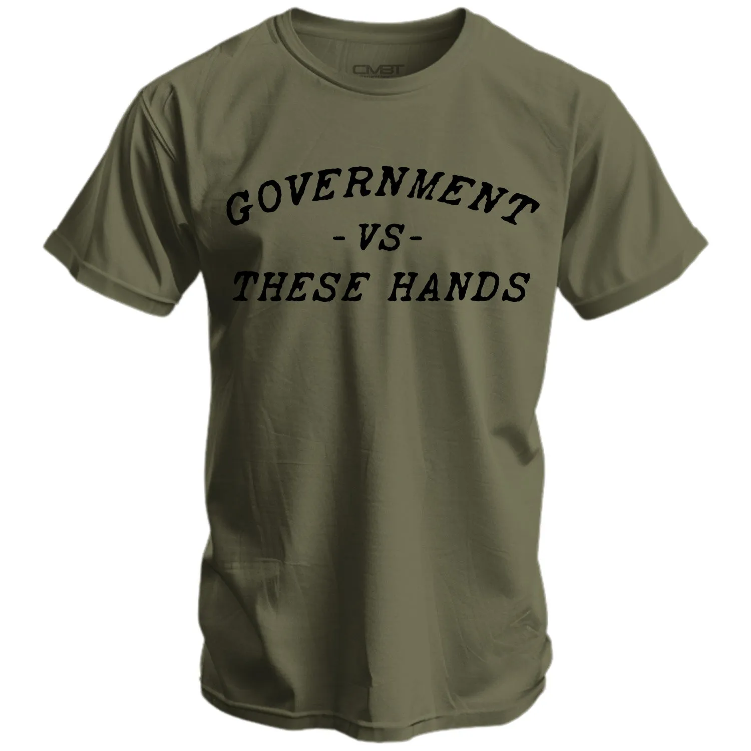 Government -vs- These Hands Men's T-Shirt sold by Combat Iron Apparel product image thumbnail 5