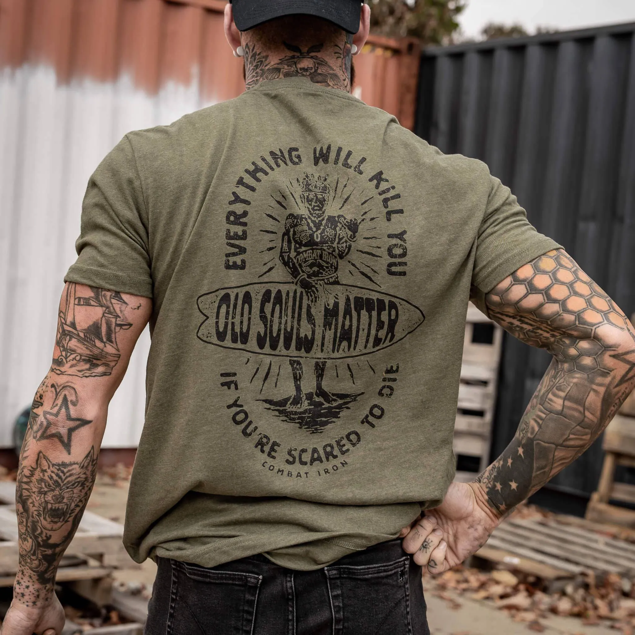Old Souls Matter Men's T-Shirt sold by Combat Iron Apparel product image thumbnail 2