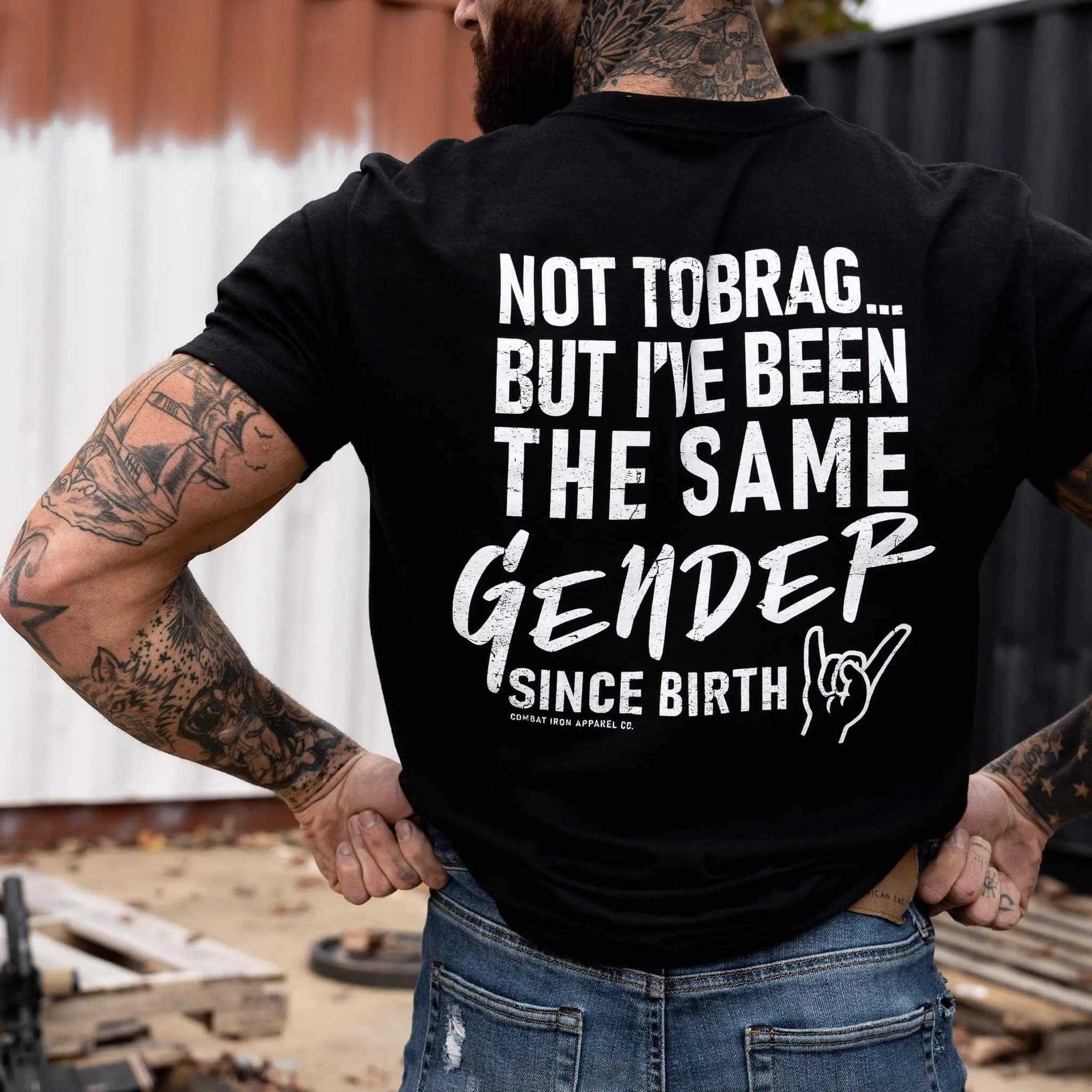 Same Gender Since Birth Men's T-Shirt sold by Combat Iron Apparel product image thumbnail 2