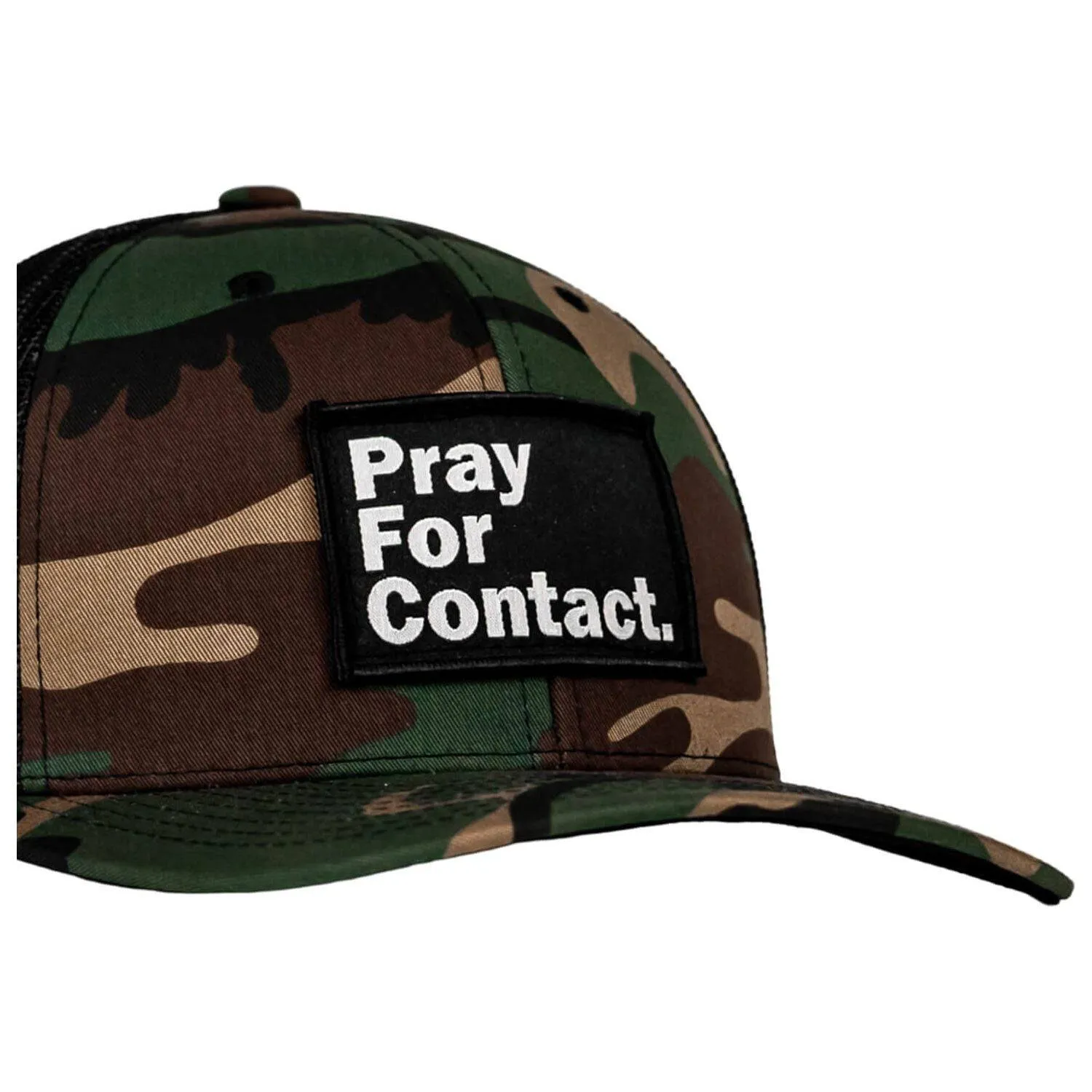 PRAY FOR CONTACT Patch Snapback HAT sold by Combat Iron Apparel product image thumbnail 2