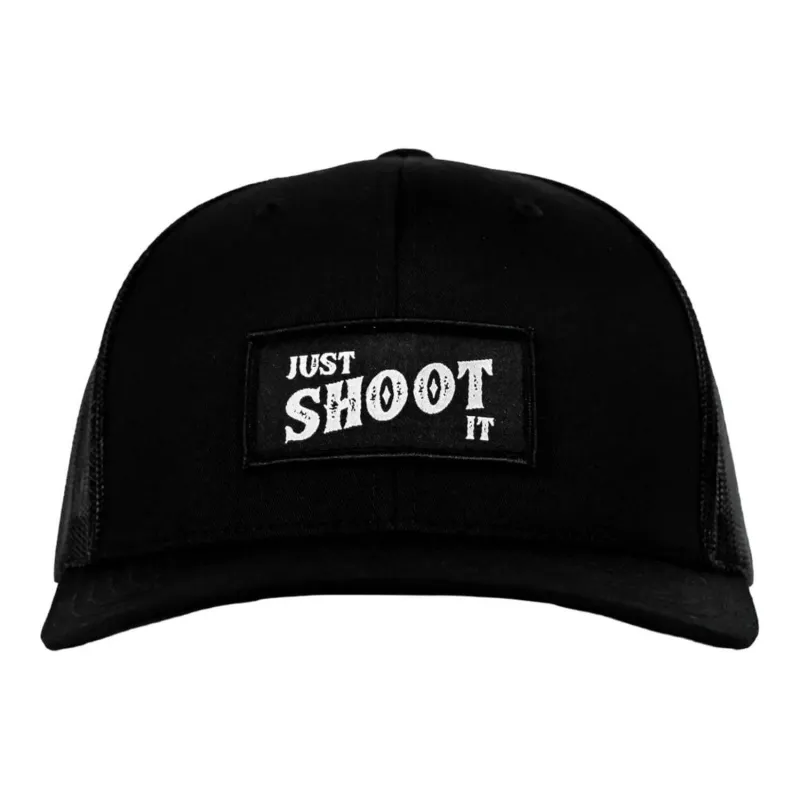 Just Shoot It Patch Snapback Hat sold by Combat Iron Apparel