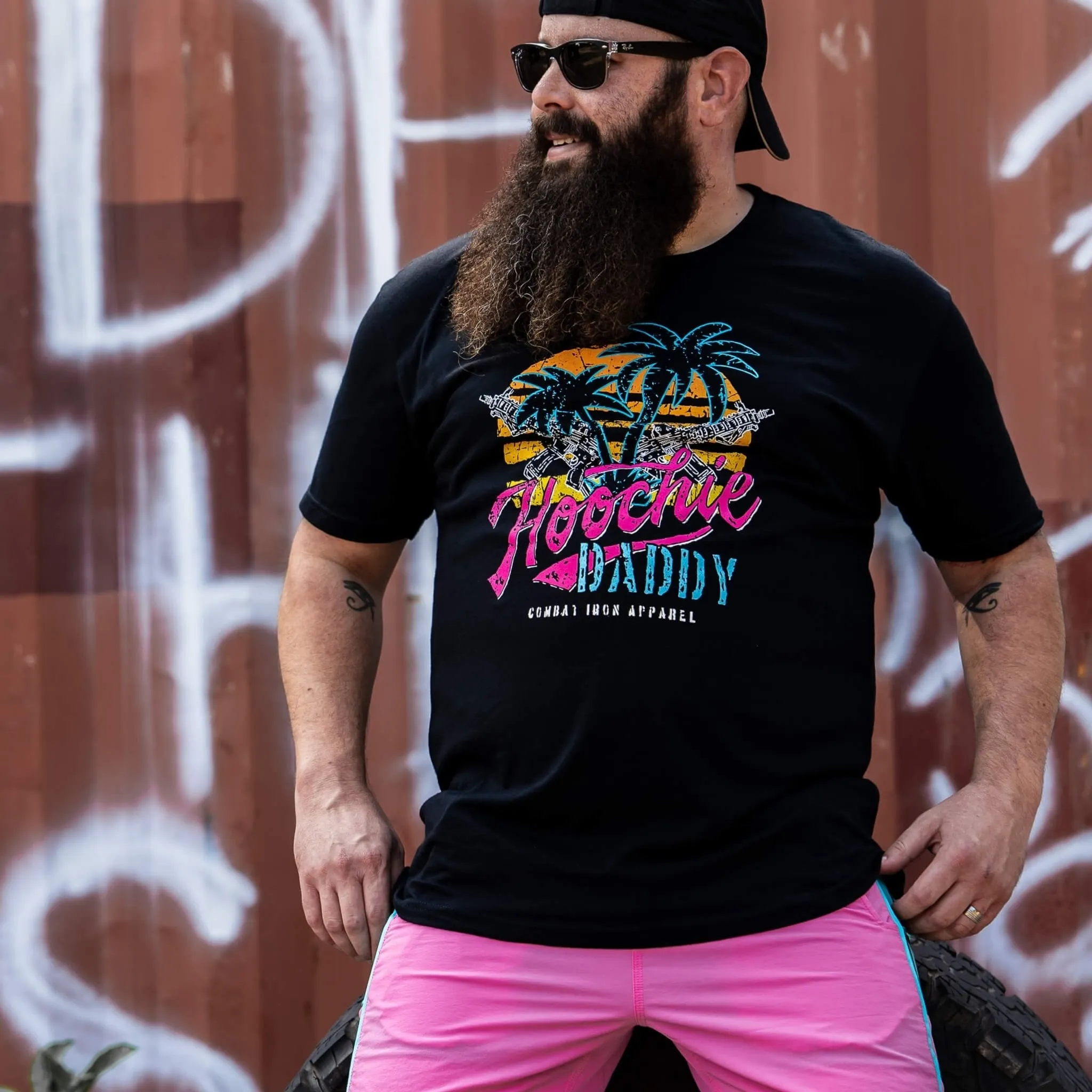 Hoochie Daddy Sunset Men's T-Shirt sold by Combat Iron Apparel product image thumbnail 4