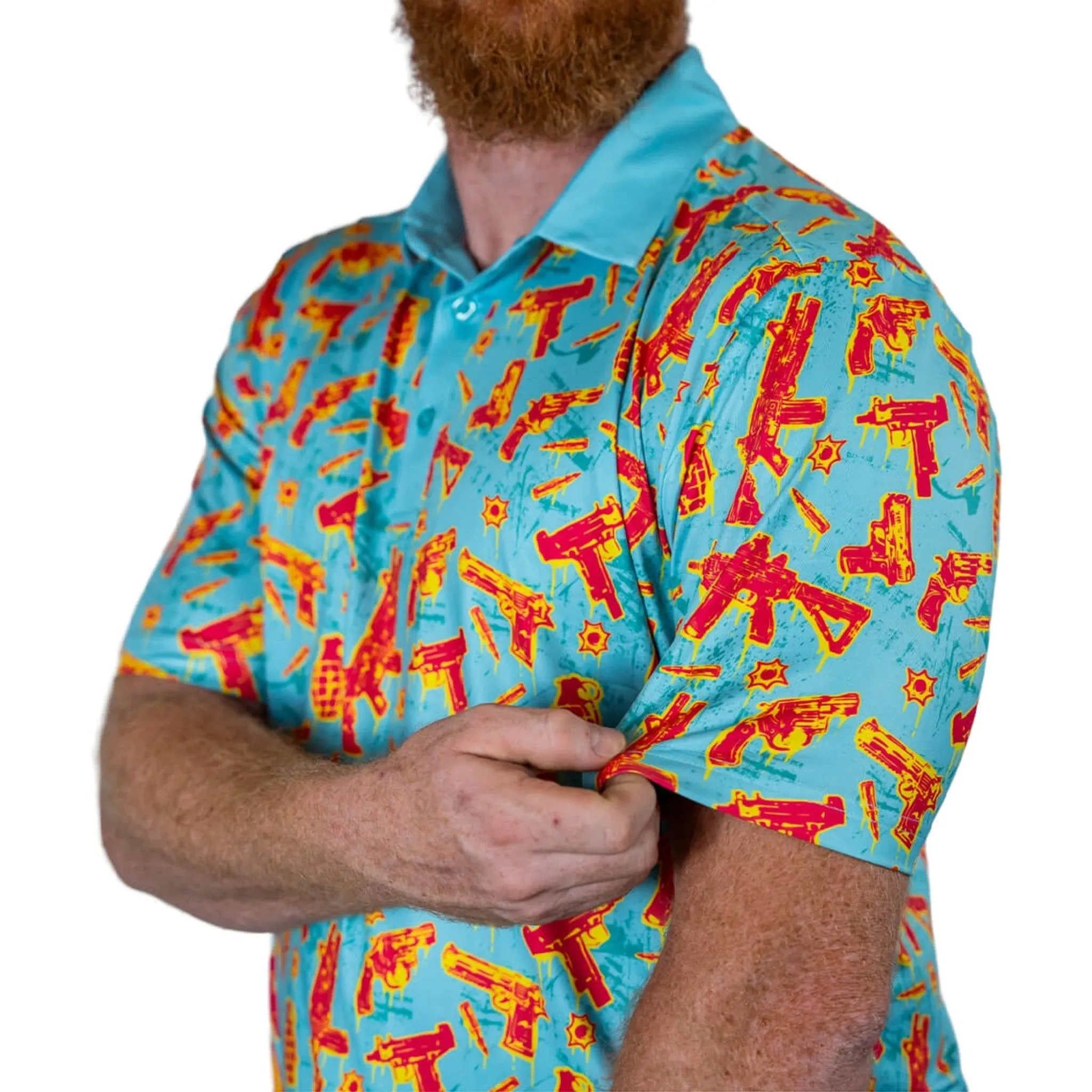 Men's All Stretch Golf Polo sold by Combat Iron Apparel product image thumbnail 4