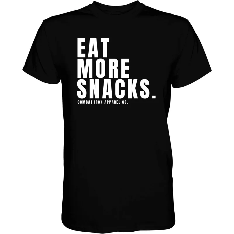 Eat More Snacks Men's T-Shirt sold by Combat Iron Apparel