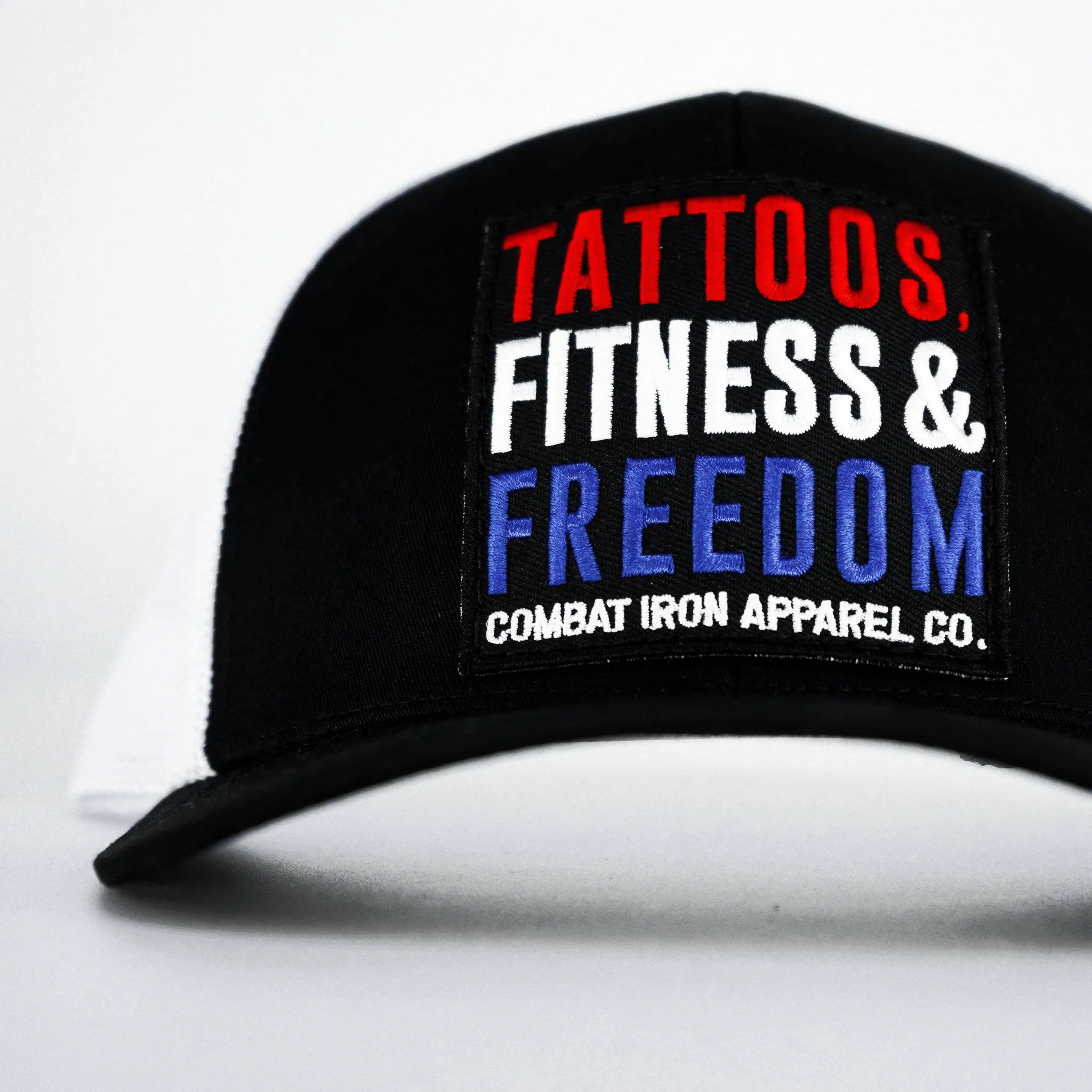 Tattoos, Fitness & Freedom USA Edition Snapback Hat sold by Combat Iron Apparel product image thumbnail 5