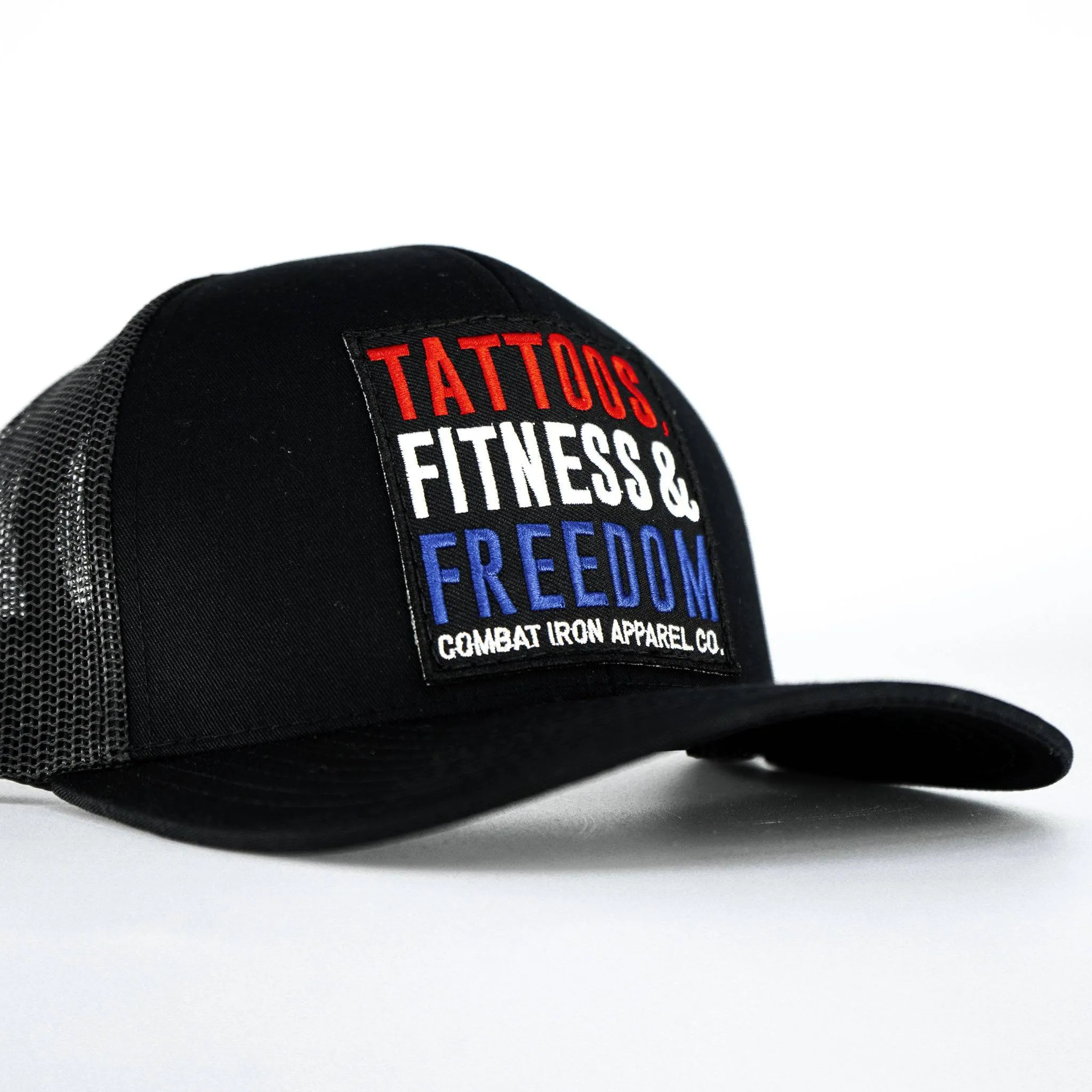 Tattoos, Fitness & Freedom USA Edition Snapback Hat sold by Combat Iron Apparel product image thumbnail 2
