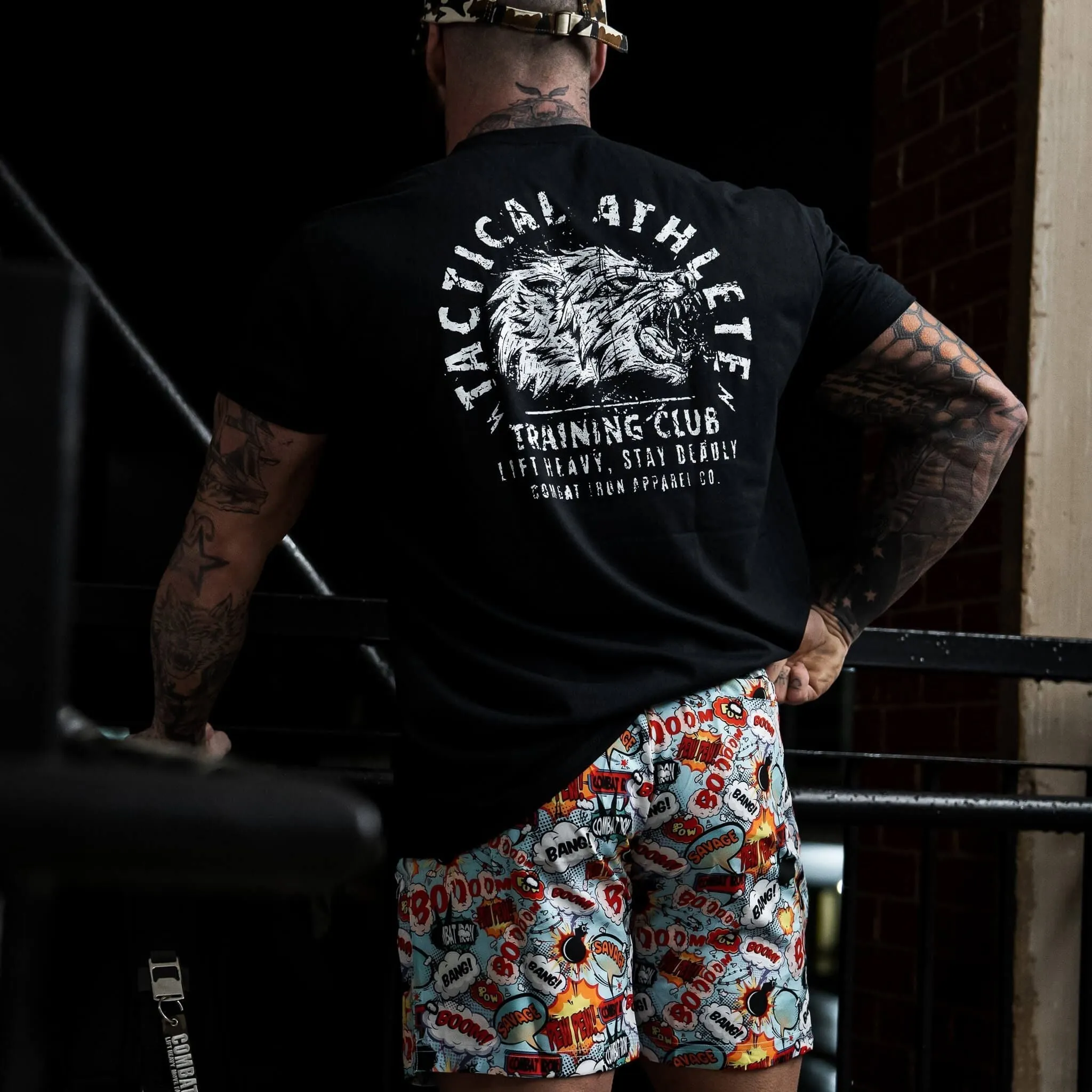 Tactical Athlete Training Club Wolf Men's T-Shirt sold by Combat Iron Apparel product image thumbnail 2