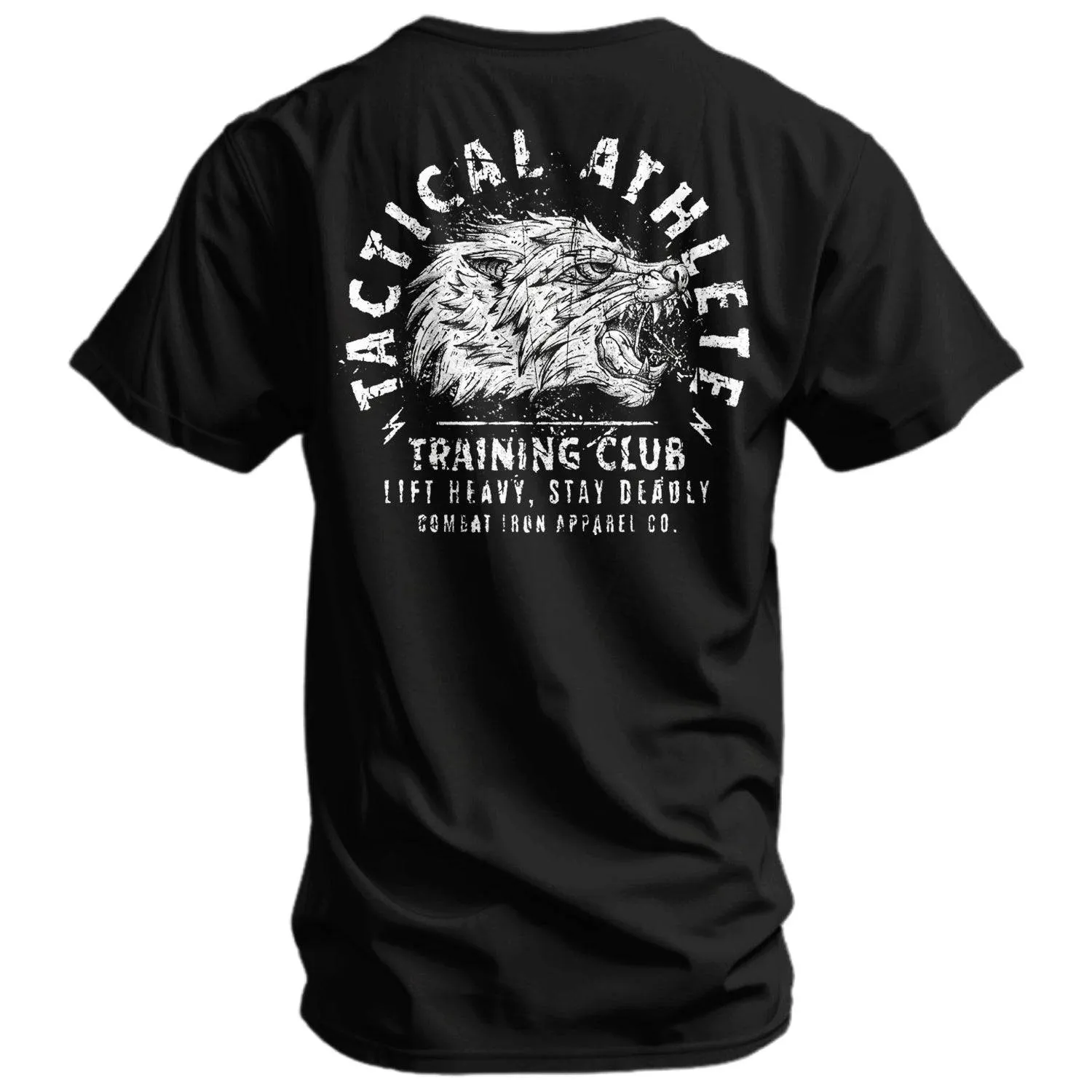 Tactical Athlete Training Club Wolf Men's T-Shirt sold by Combat Iron Apparel