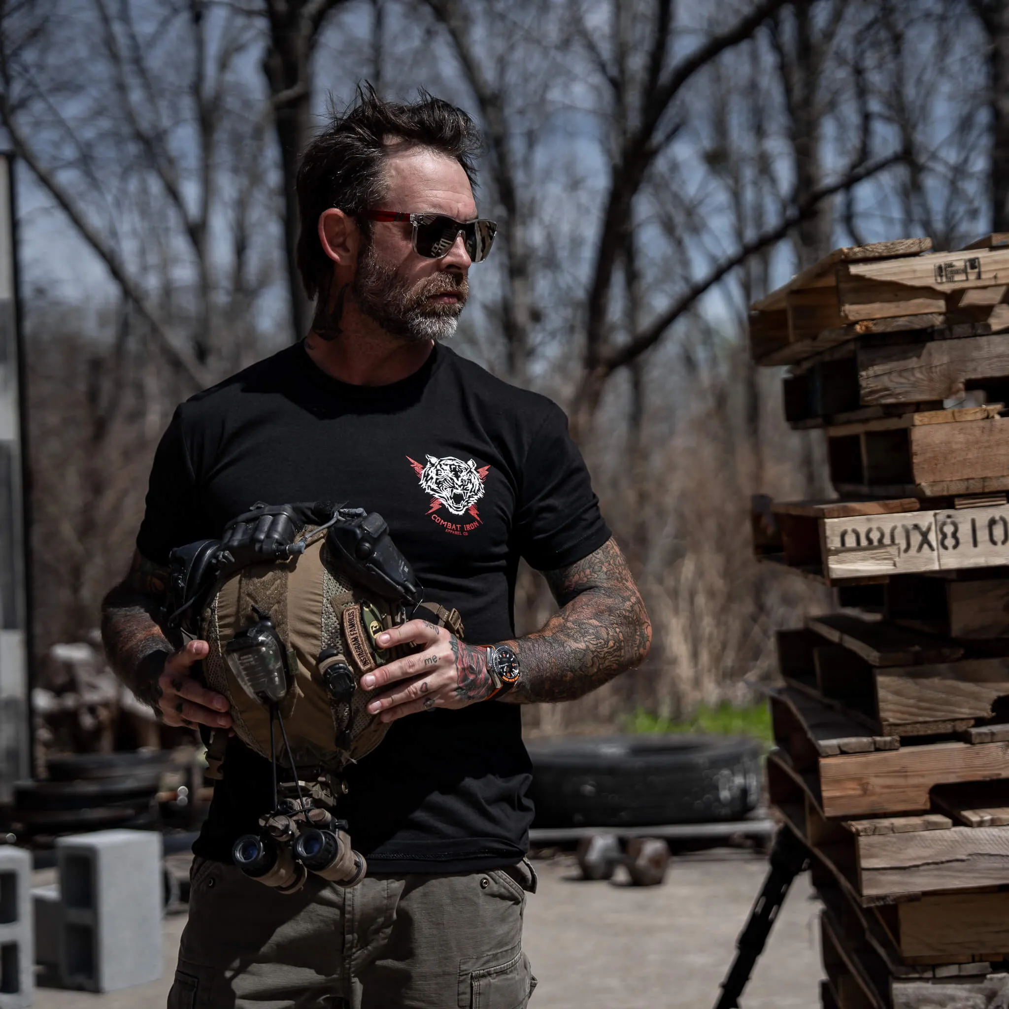 Nobody Is Coming To Save You Men's T-Shirt sold by Combat Iron Apparel product image thumbnail 3