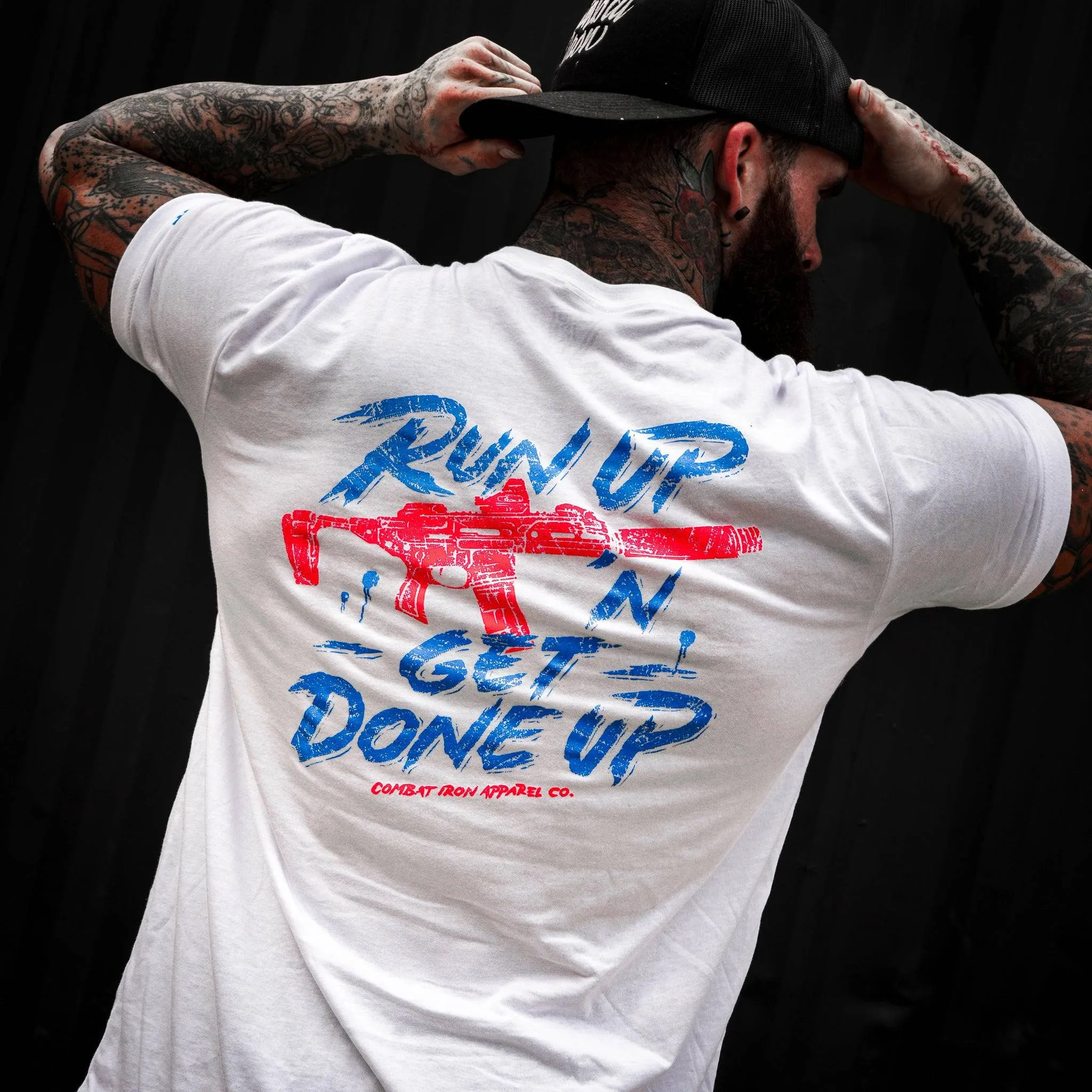 Run Up 'N Get Done Up Men's T-Shirt sold by Combat Iron Apparel product image thumbnail 5