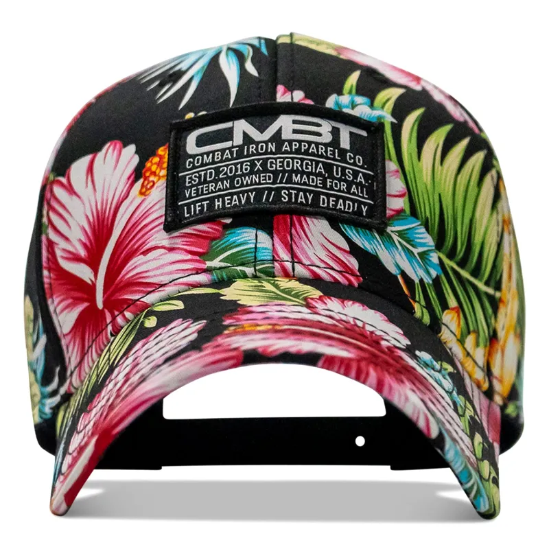 Branded CMBT Labeled Mid-Profile Snapback Hat made by Combat Iron Apparel