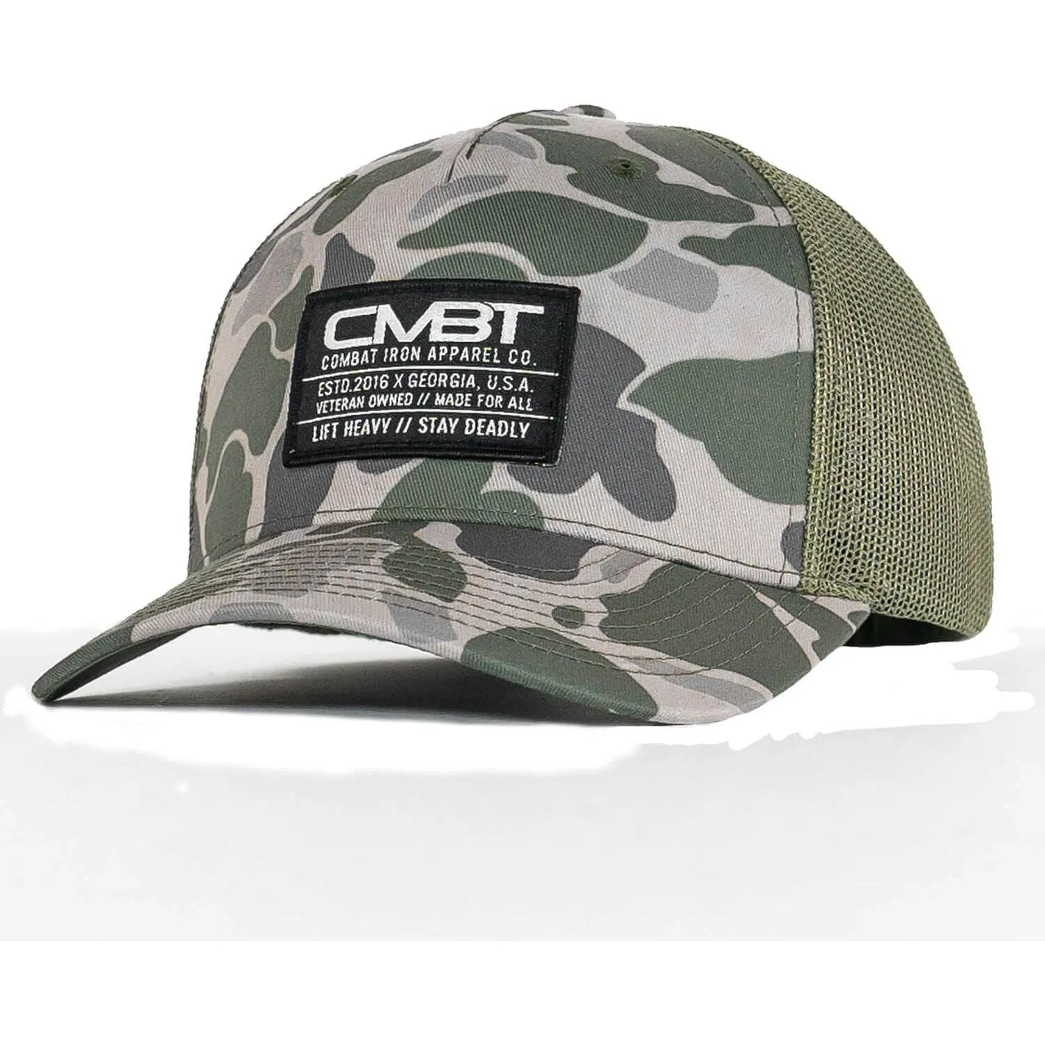 Branded CMBT Labeled Mid-Profile Snapback Hat sold by Combat Iron Apparel product image thumbnail 4