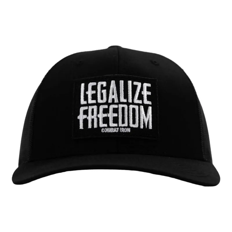 Legalize Freedom Patch Mid-Profile Mesh Snapback sold by Combat Iron Apparel