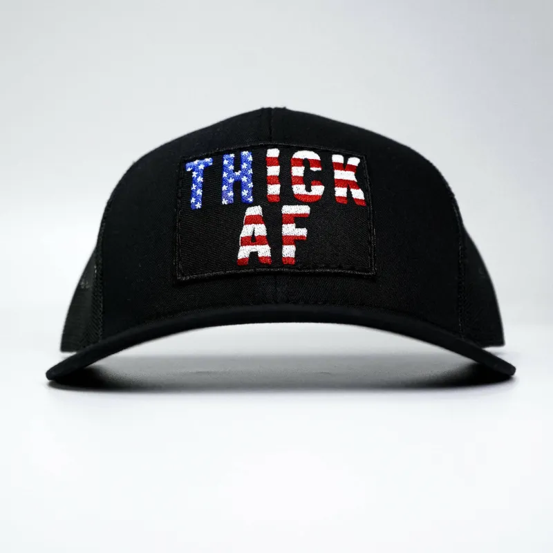 Thick AF USA Edition Patch Mid-Profile Mesh Snapback sold by Combat Iron Apparel