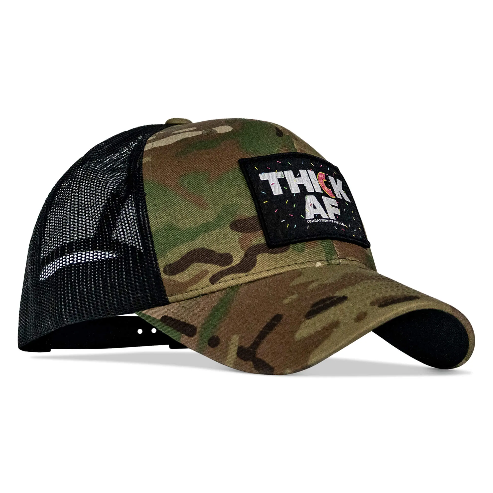 THICK AF DONUT EDITION PATCH MID-PROFILE MESH SNAPBACK Hat sold by Combat Iron Apparel product image thumbnail 2
